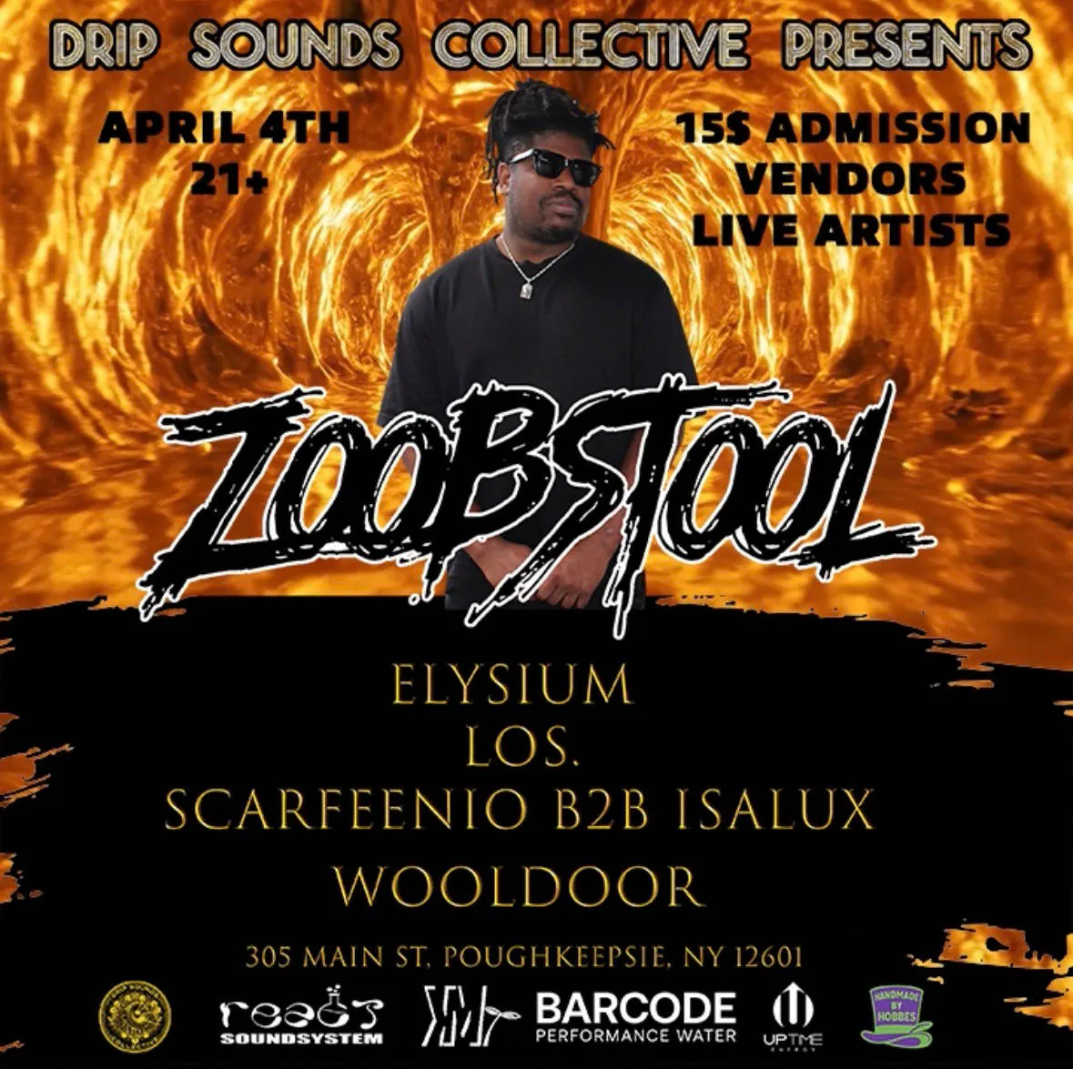 Drip Sounds Collective Presents: Zoobstool event banner
