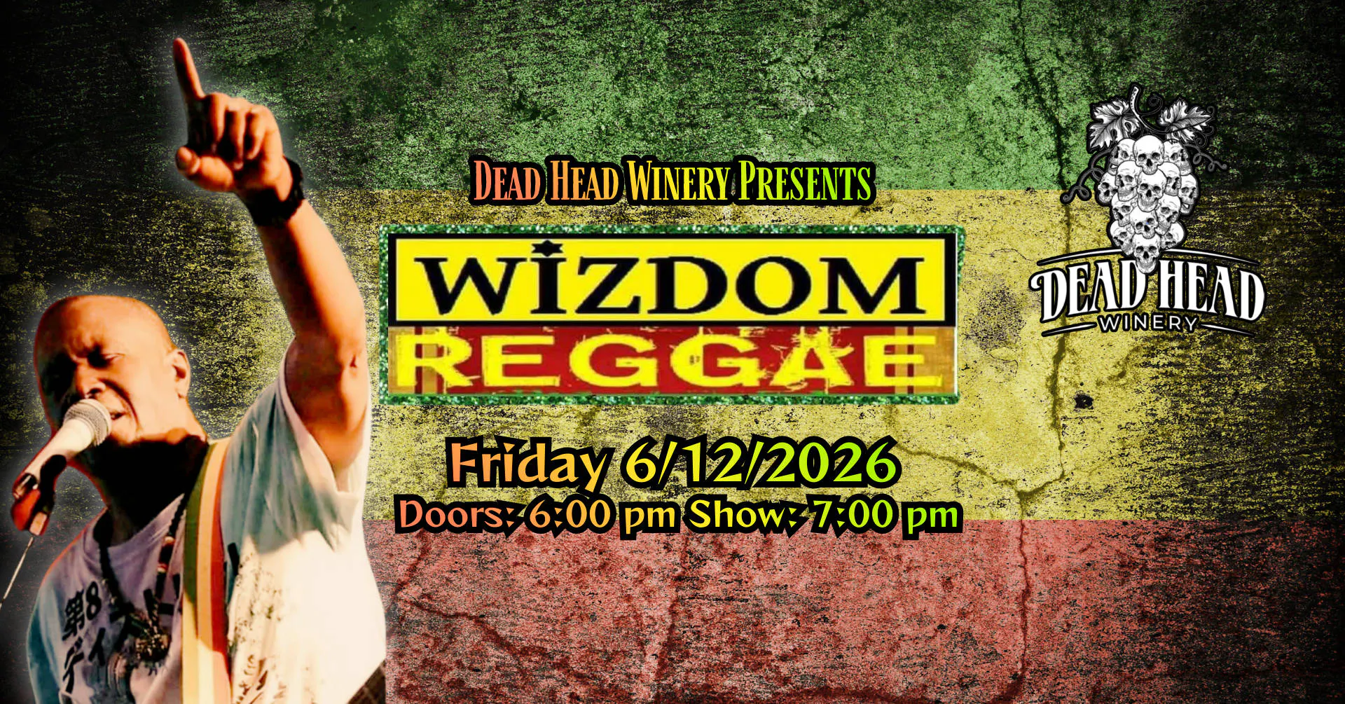 Wizdom Worldbeat Reggae Band event banner
