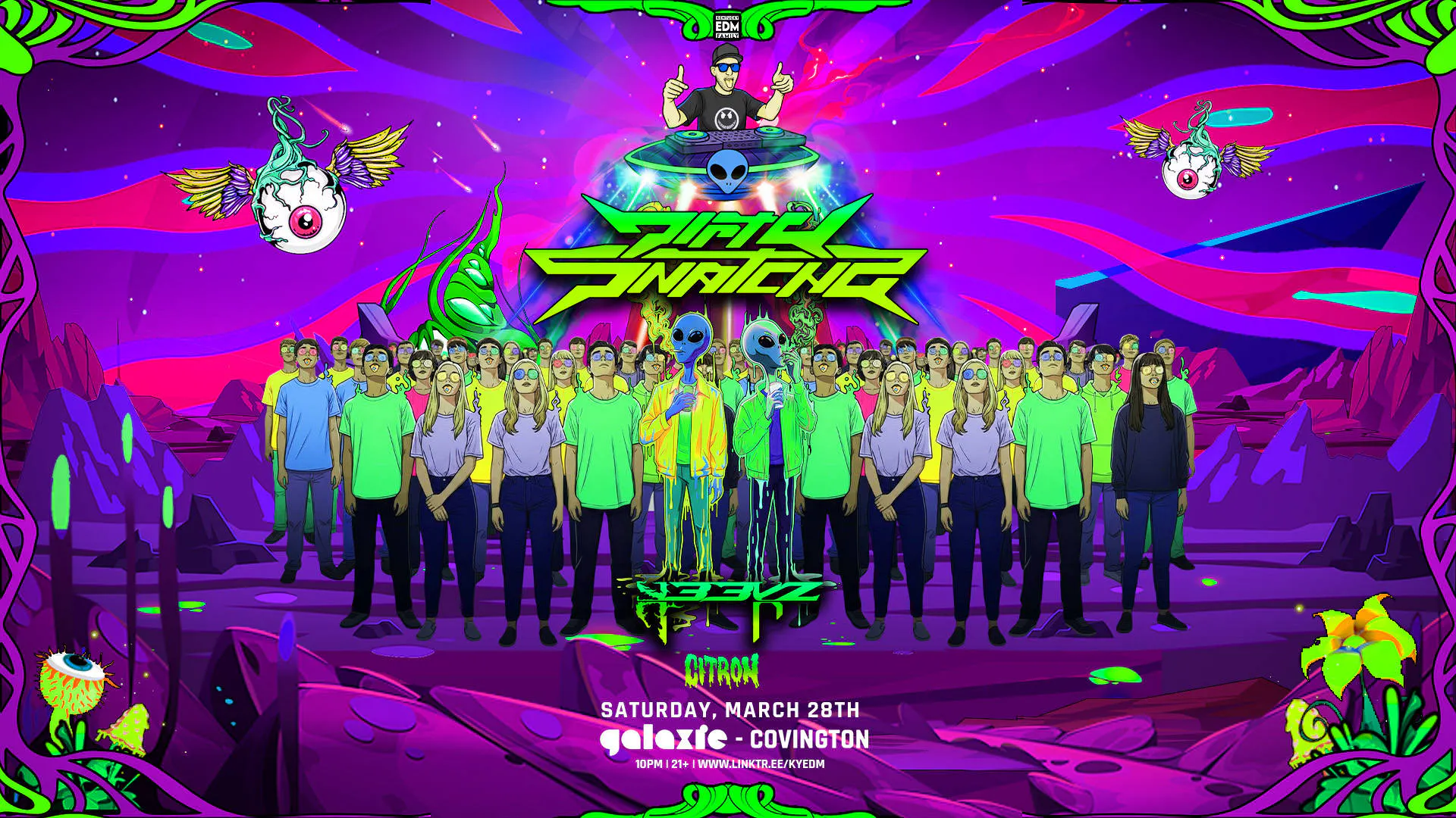 DirtySnatcha w/ KEEKZ & Citron event banner