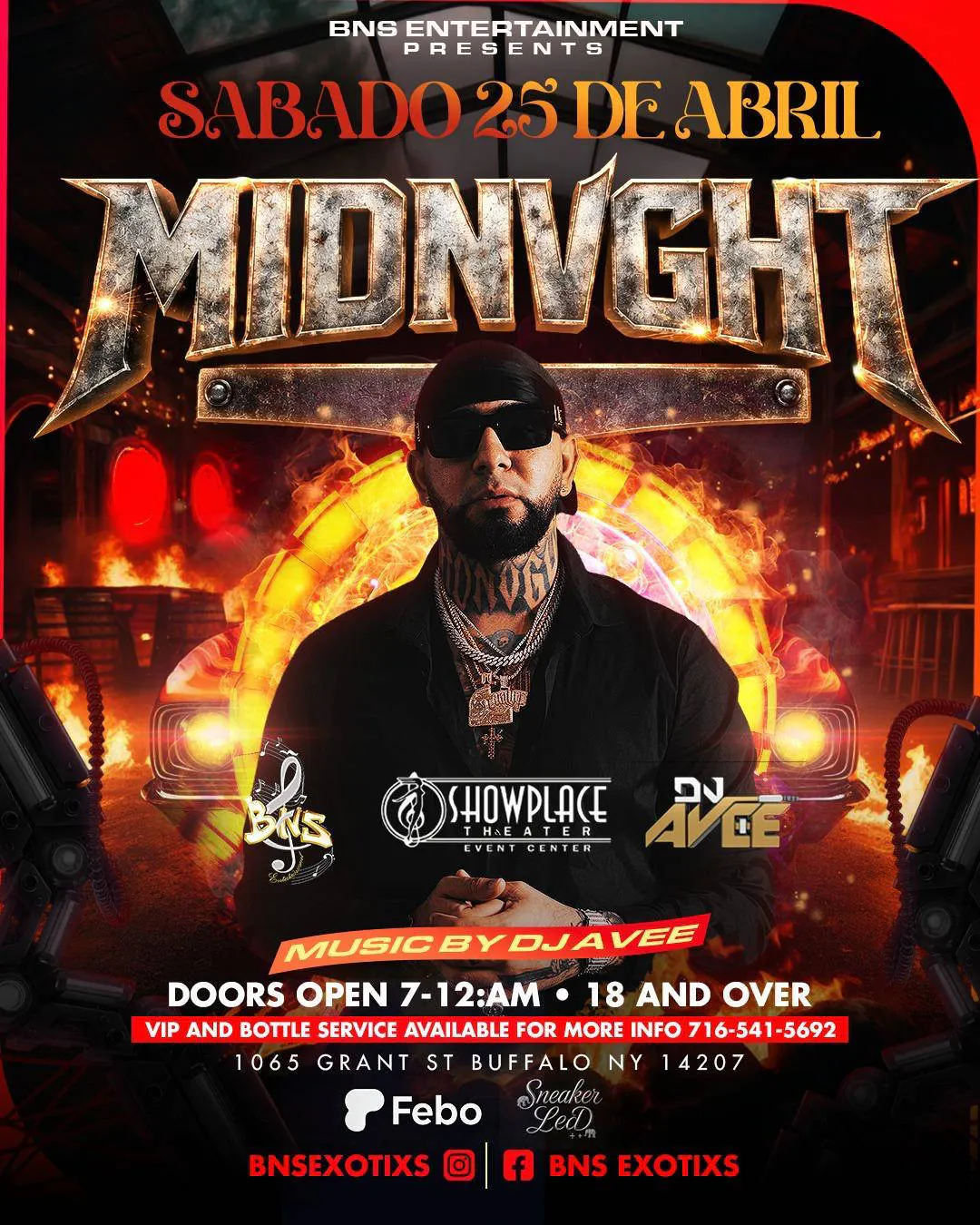 Midnvght and friends event banner