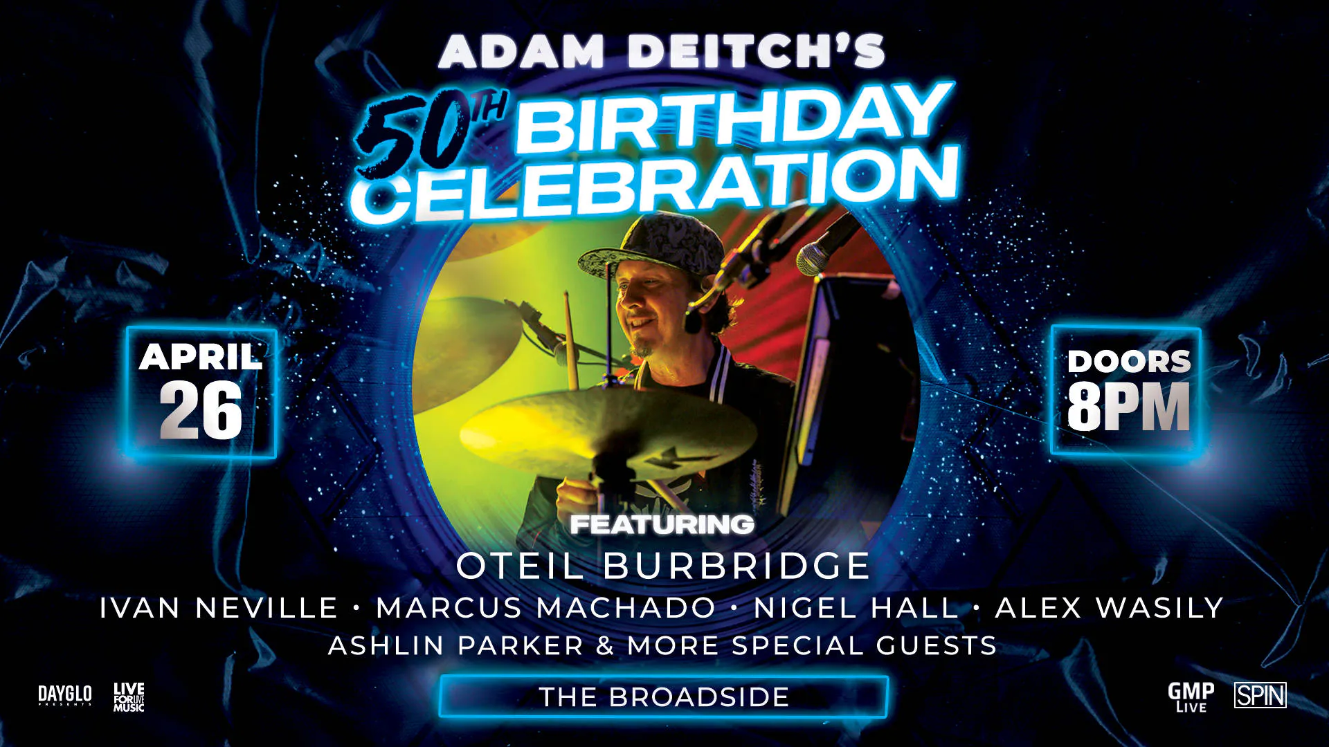 Adam Deitch's 50th Birthday Celebration event banner