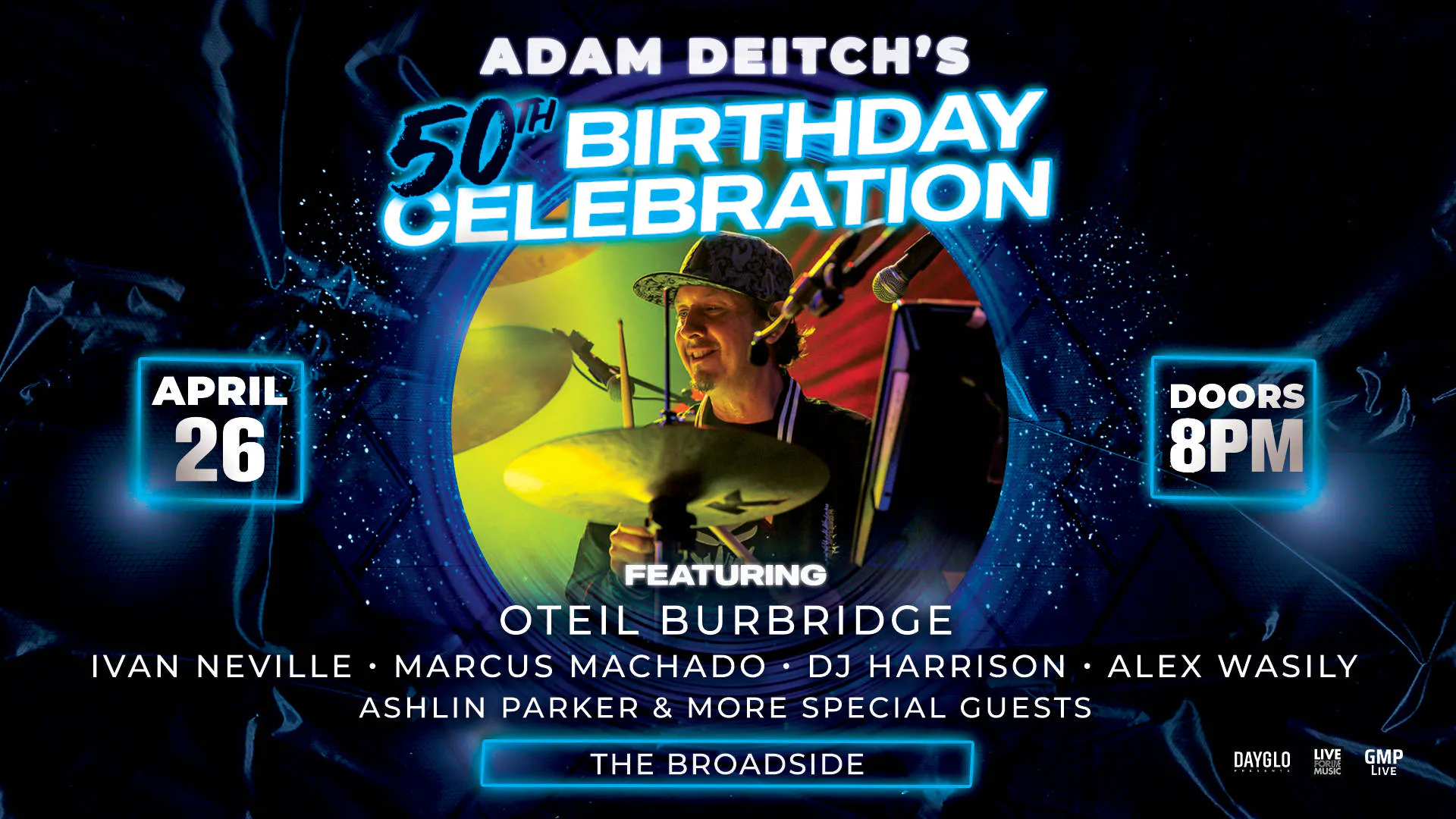 Adam Deitch's 50th Birthday Celebration event banner