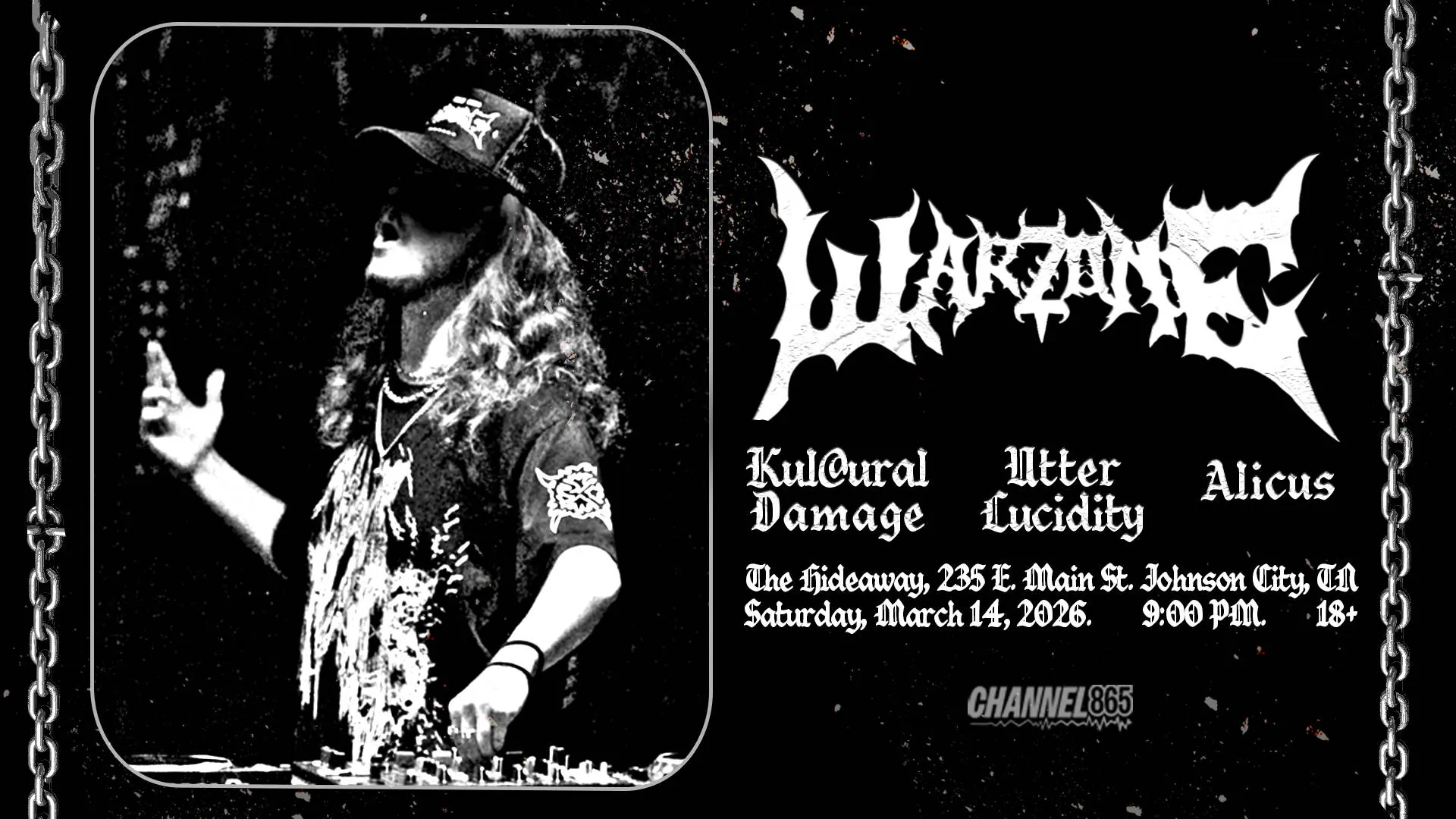 Warzone at The Hideaway event banner