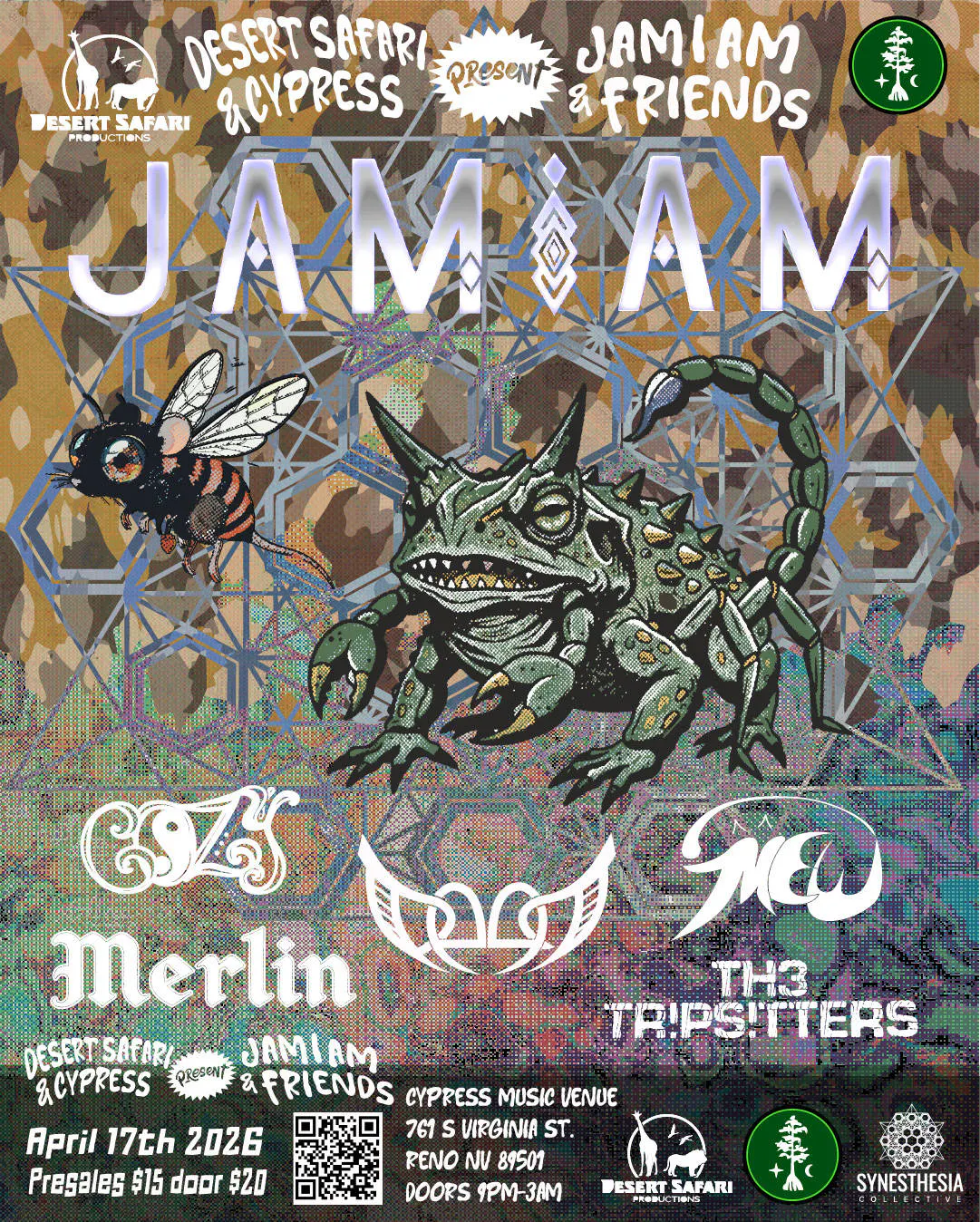 Desert Safari Productions & Cypress Present: JAMiAM & Friends event banner