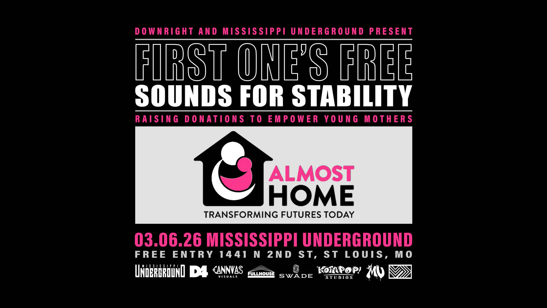 FIRST ONE'S FREE: ALMOST HOME event banner