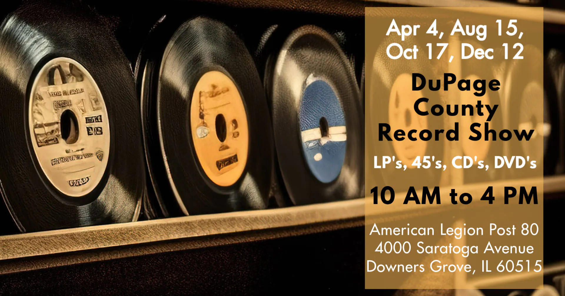 DuPage Record Rendezvous event banner