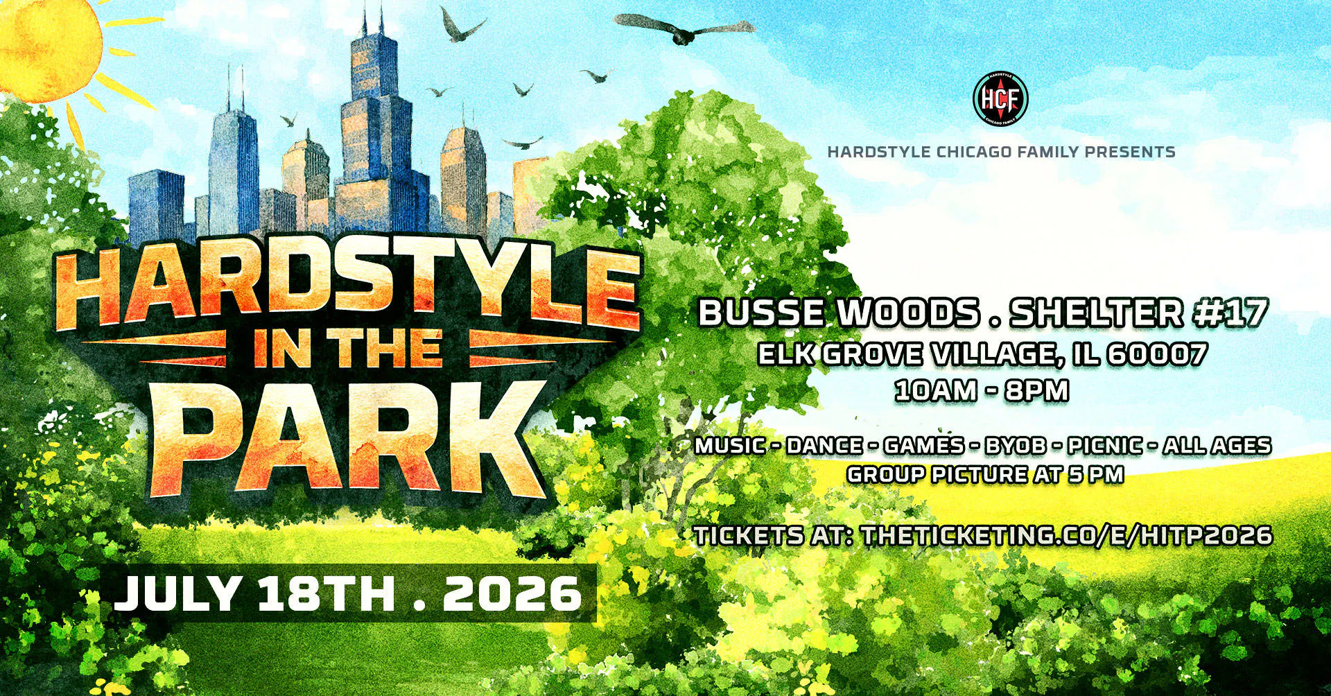 Hardstyle in the Park 2026 event banner