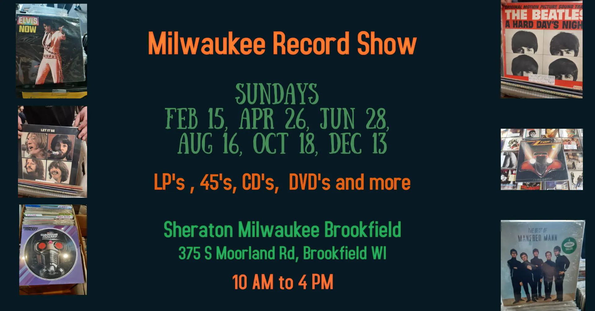 Milwaukee Record Show event banner