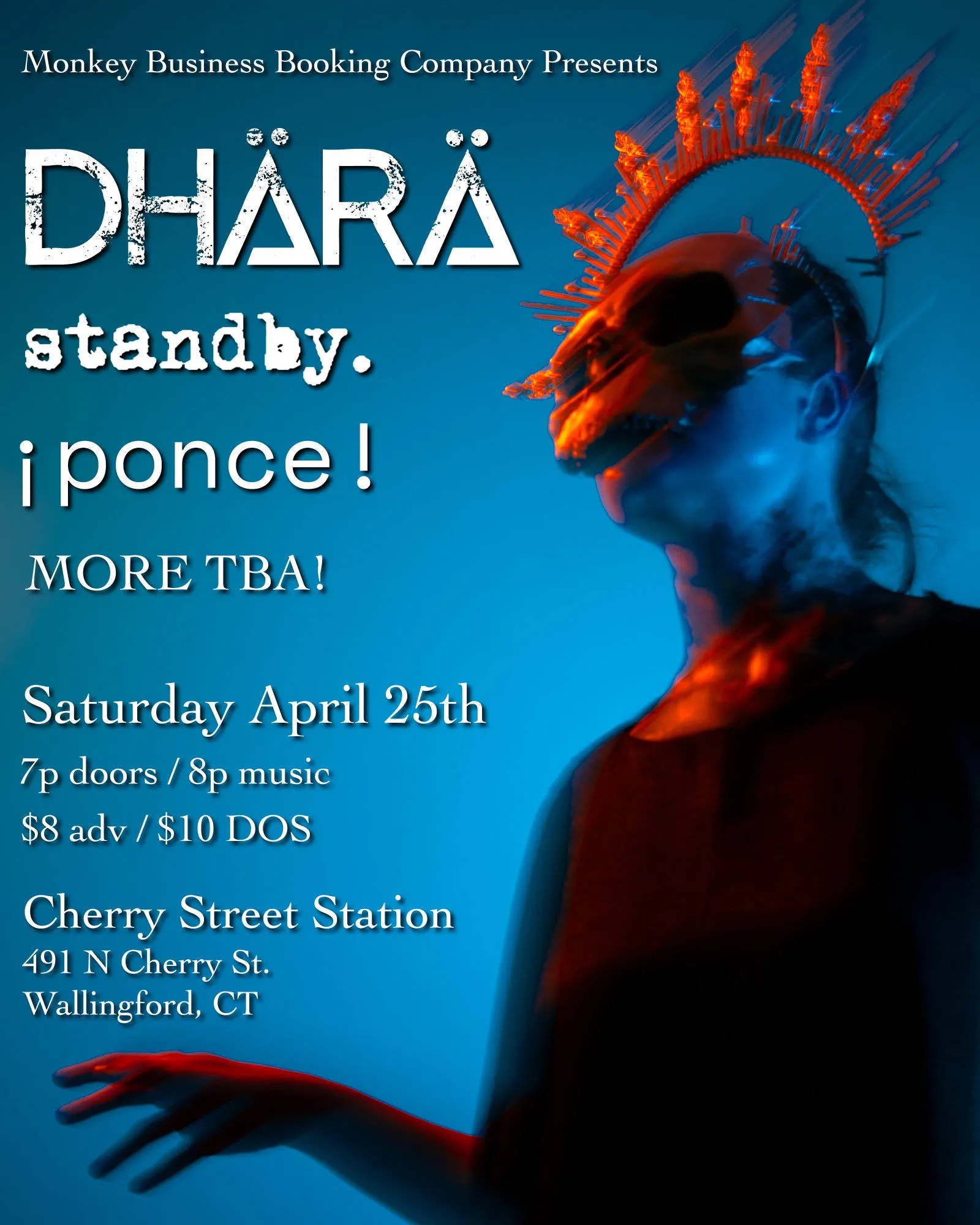 Dhärä, Ponce!, Standby and Point Radar presented by Monkey Business Booking Company event banner