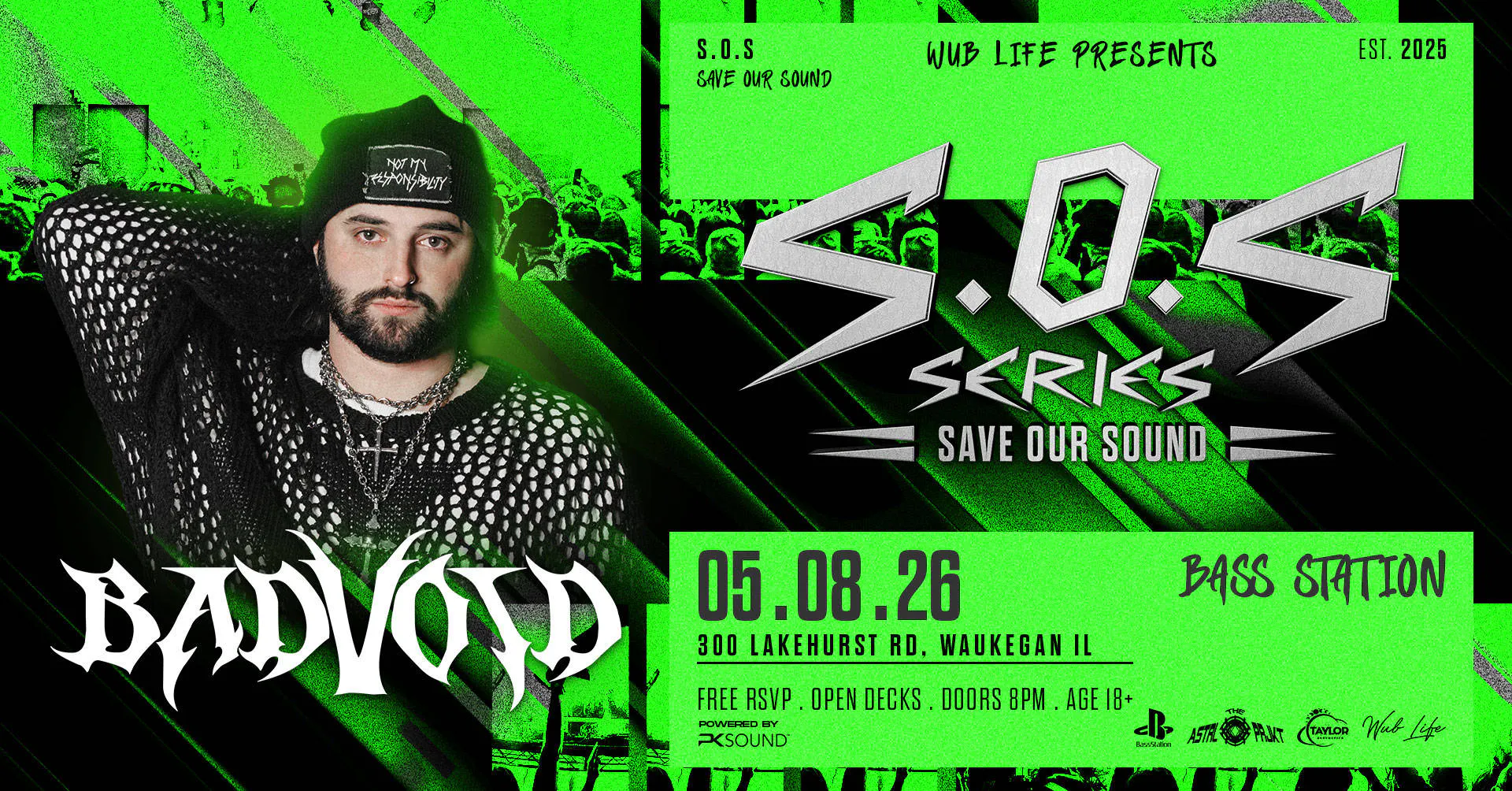 SOS SERIES ft. BADVOID event banner