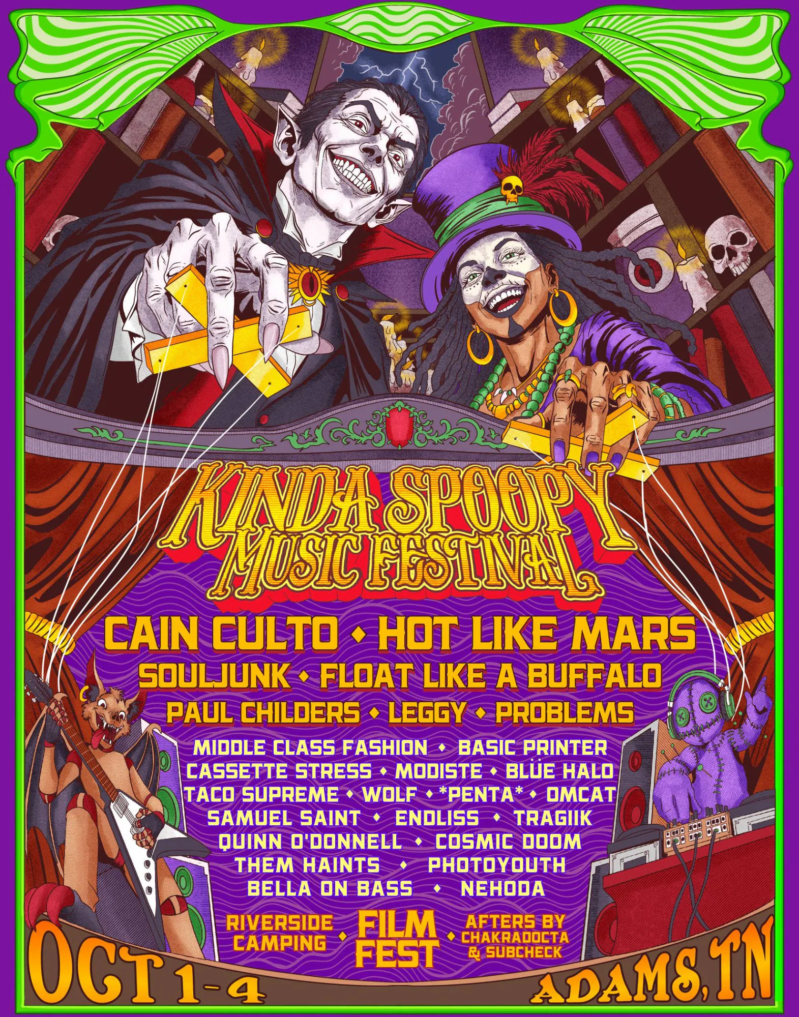 Kinda Spoopy V - Vampires Versus Voodoo event banner
