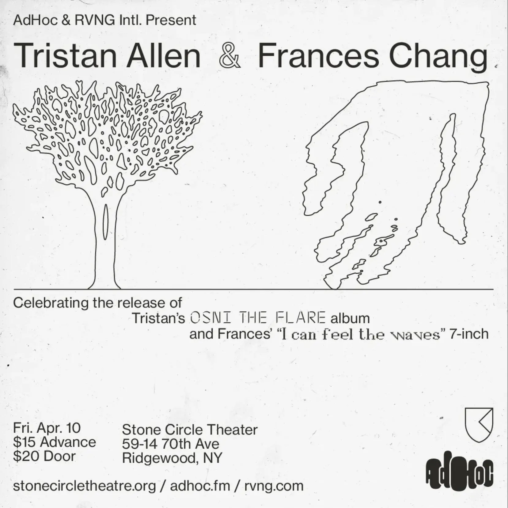 Ad Hoc & RVNG Intl Present: Tristan Allen event banner