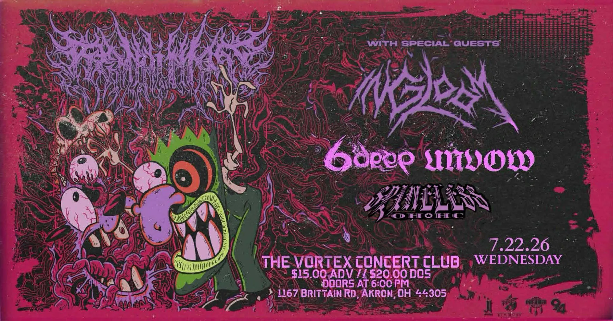 Reminitions Headline The Vortex event banner