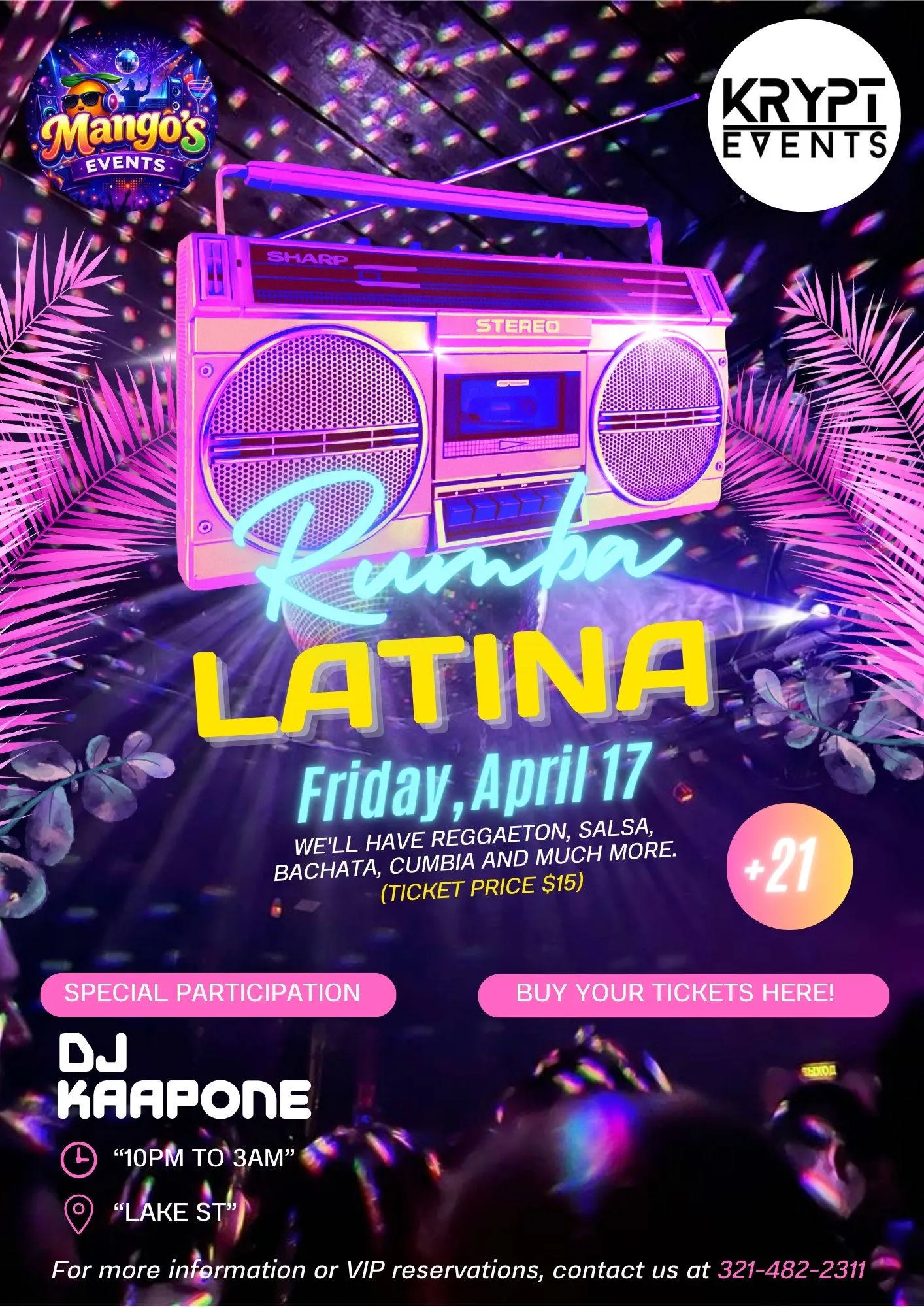 Rumba Latina event banner