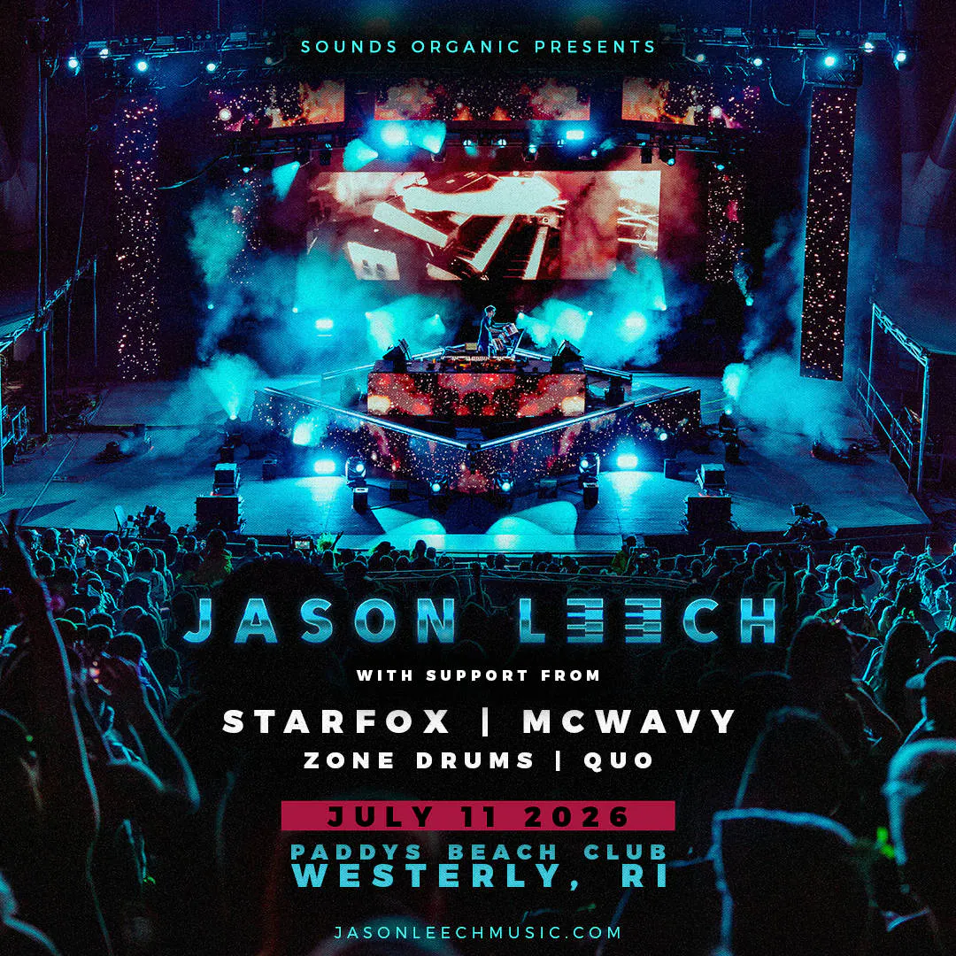 Soundz Organic Presents: Jason Leech, Starfox, Mcwavy, Zone Drums + Quo event banner