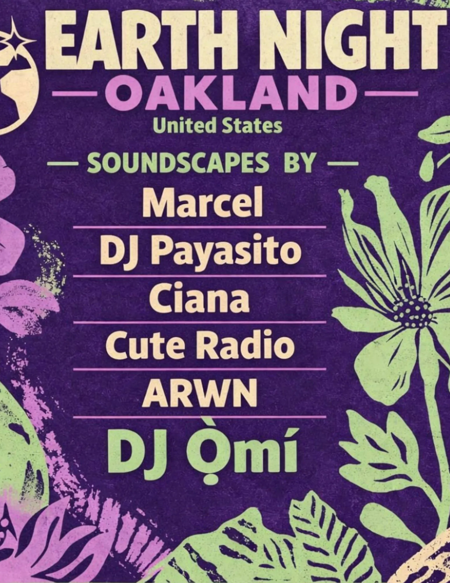 Earth Night! Dance Local & Act Global event banner