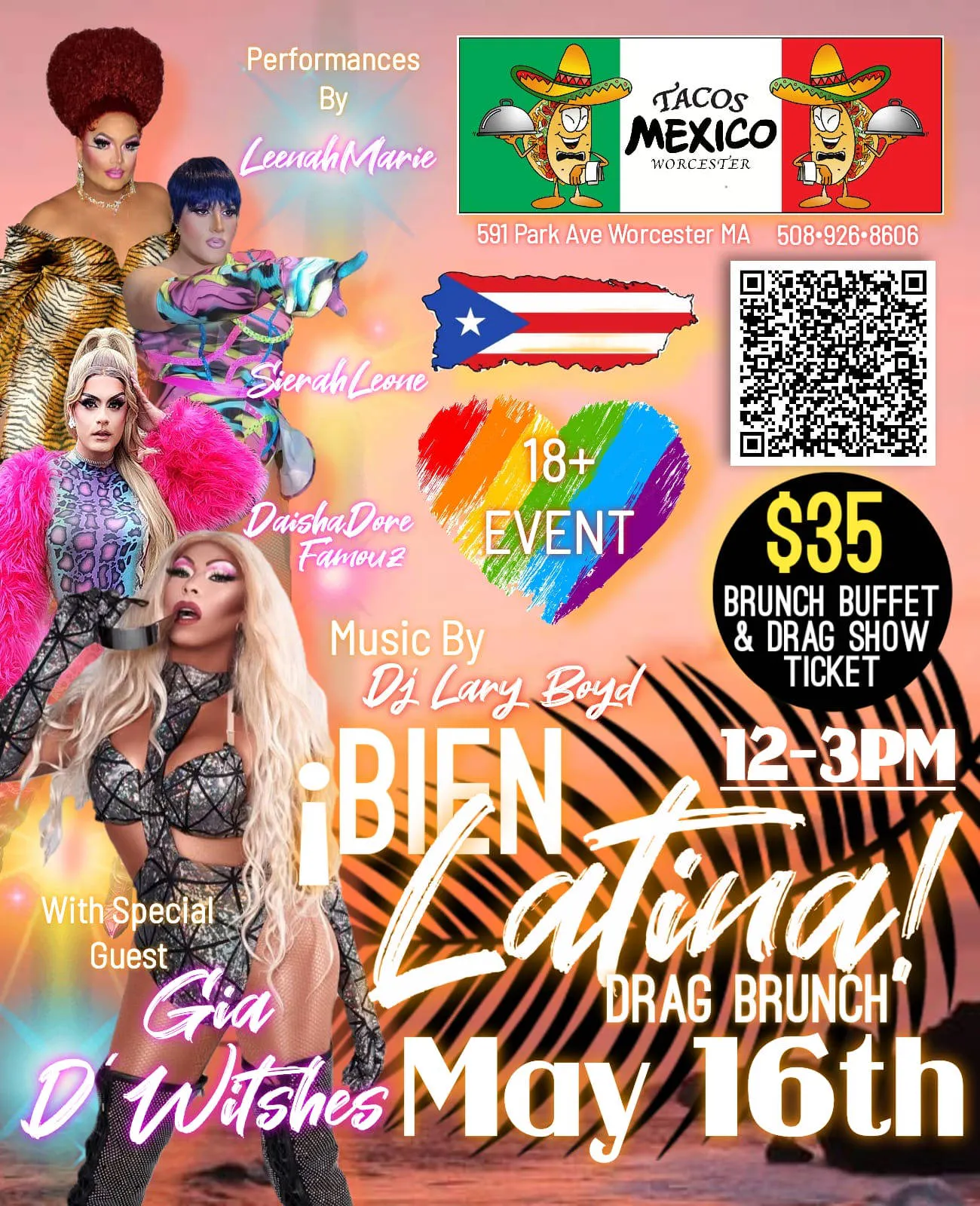 Bien Latina Drag Brunch event banner