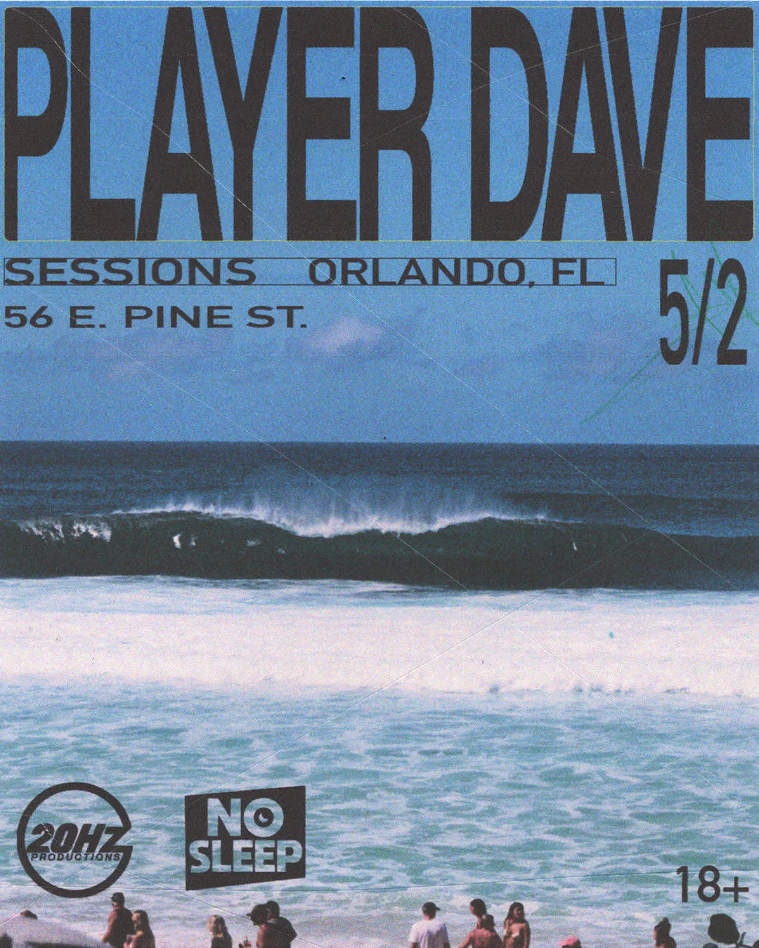 Player Dave @ Sessions event banner