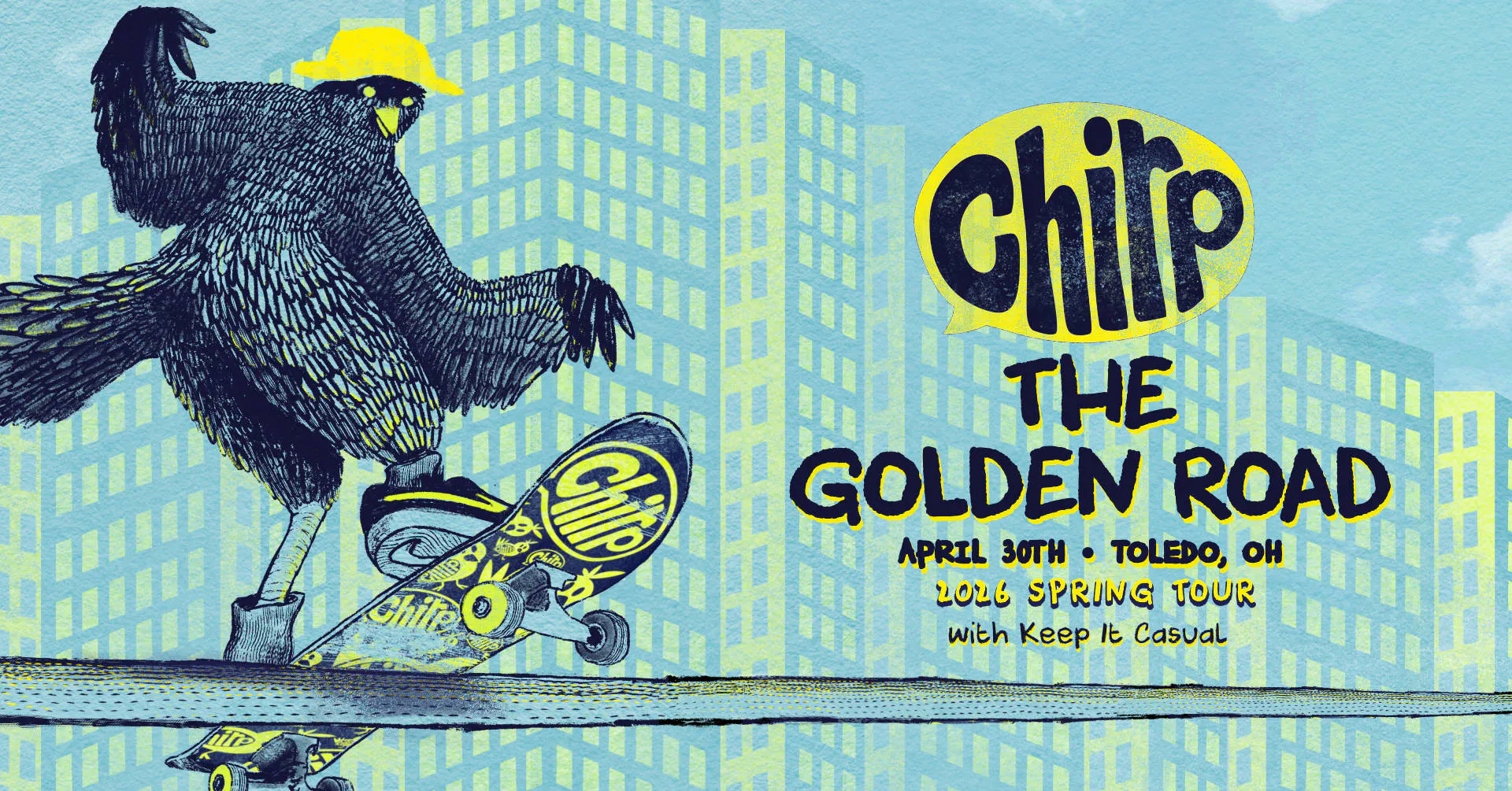 Chirp wsg Keep It Casual event banner