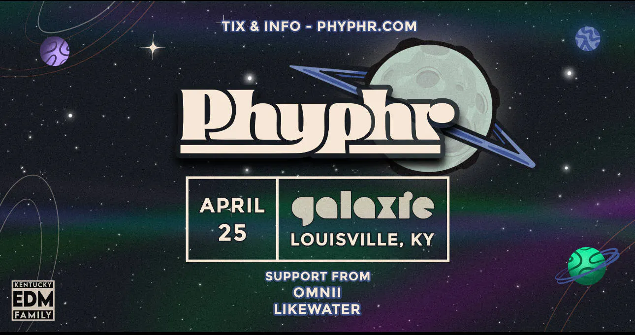 Phyphr w/Omnii & LikeWater event banner