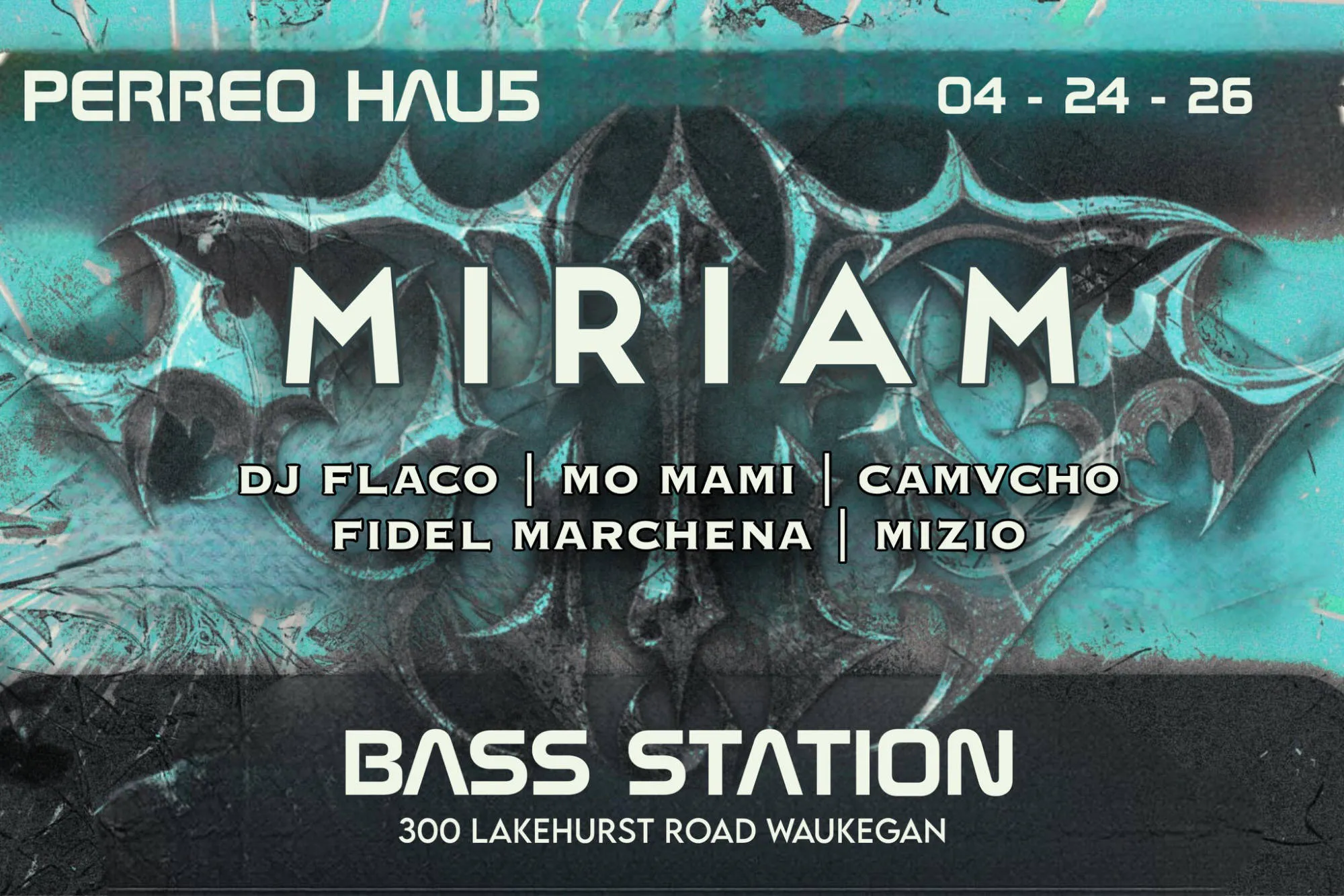 PERREO HAU5 - DJ Miriam event banner