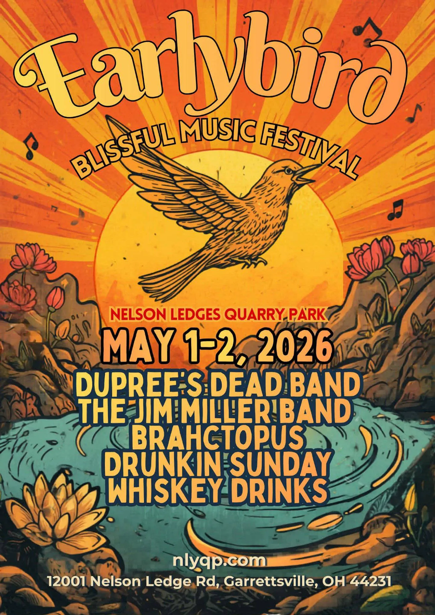 Earlybird Blissfull Music Festival event banner