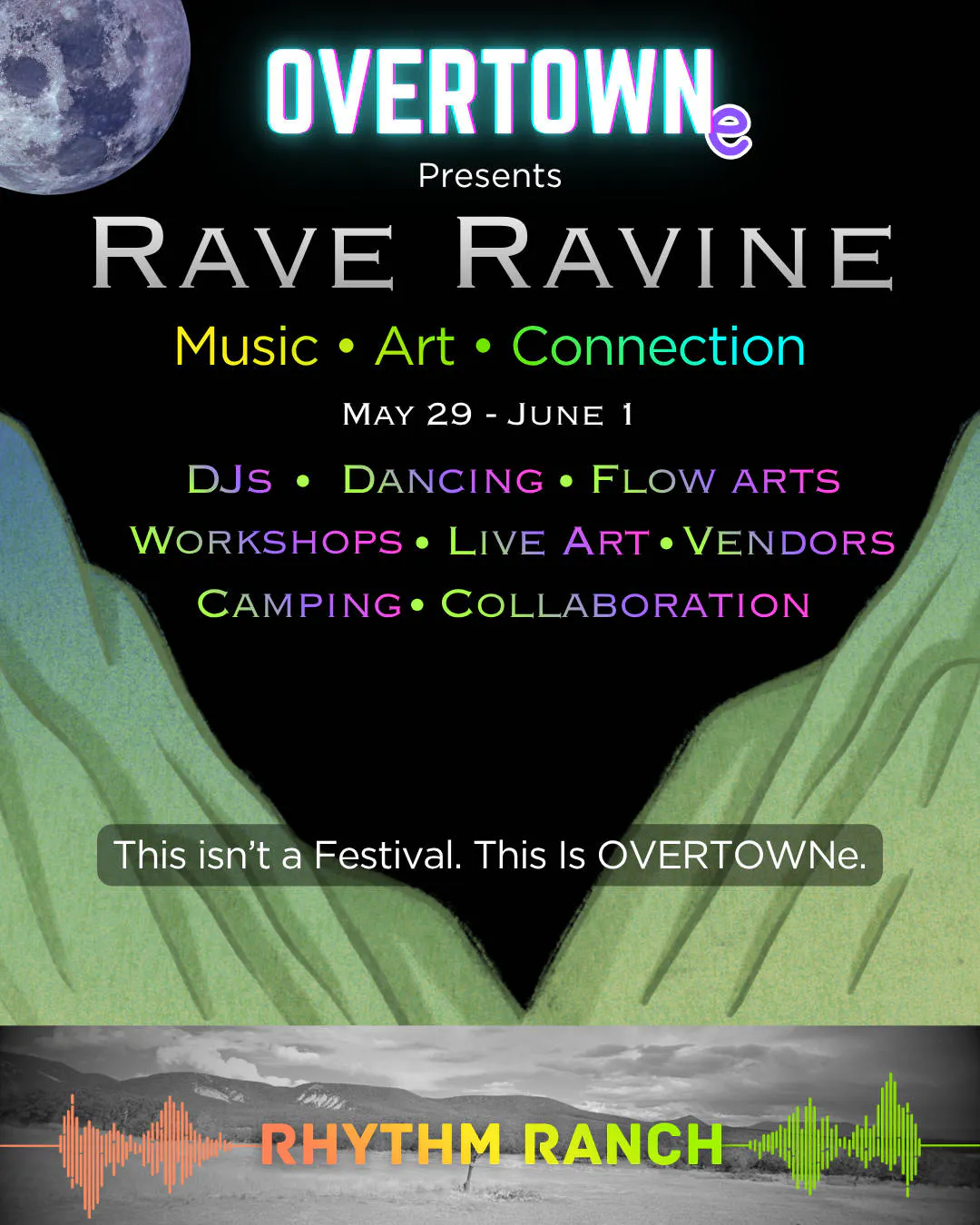 Rave Ravine by OVERTOWNe event banner