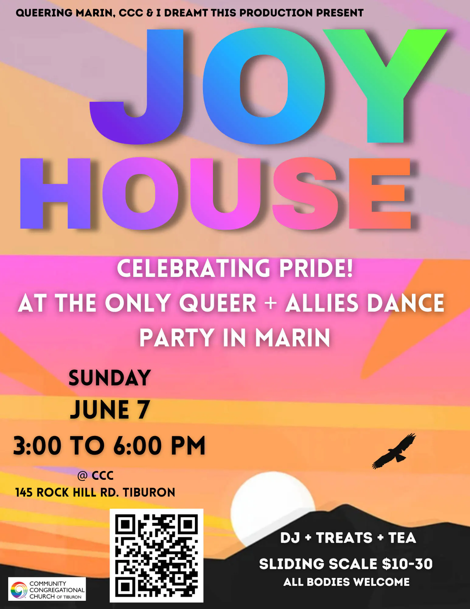 JOY HOUSE: CELEBRATING PRIDE MONTH! at the Only Queer Community Dance Party in Marin event banner