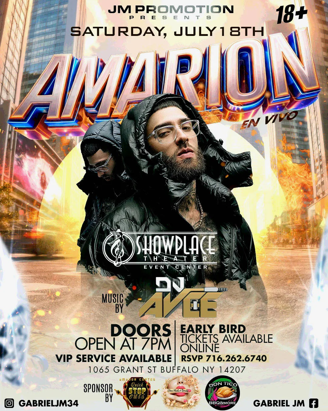 Amarion event banner