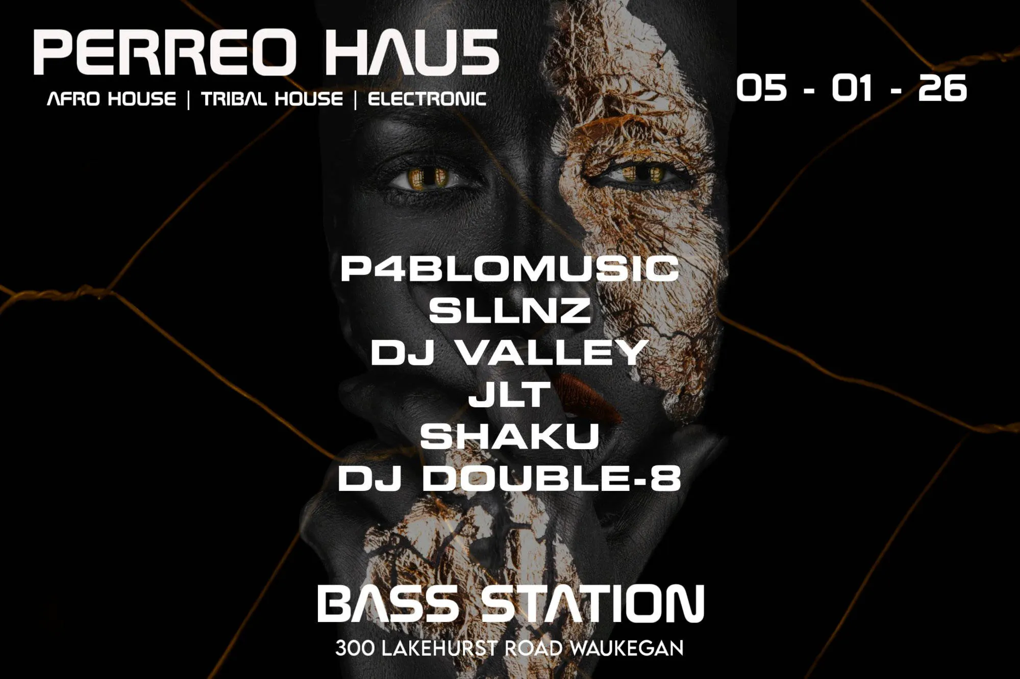 PERREO HAU5 - AFRO HOUSE event banner