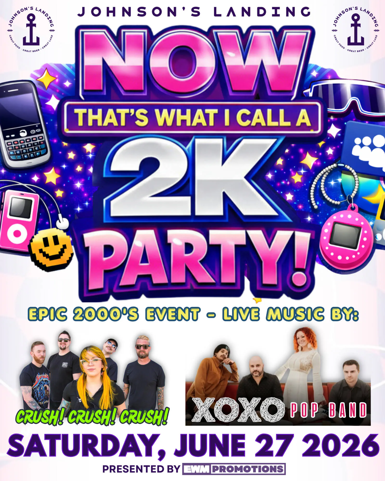 Now That's What I Call a 2000's Party at Johnson's Landing! event banner