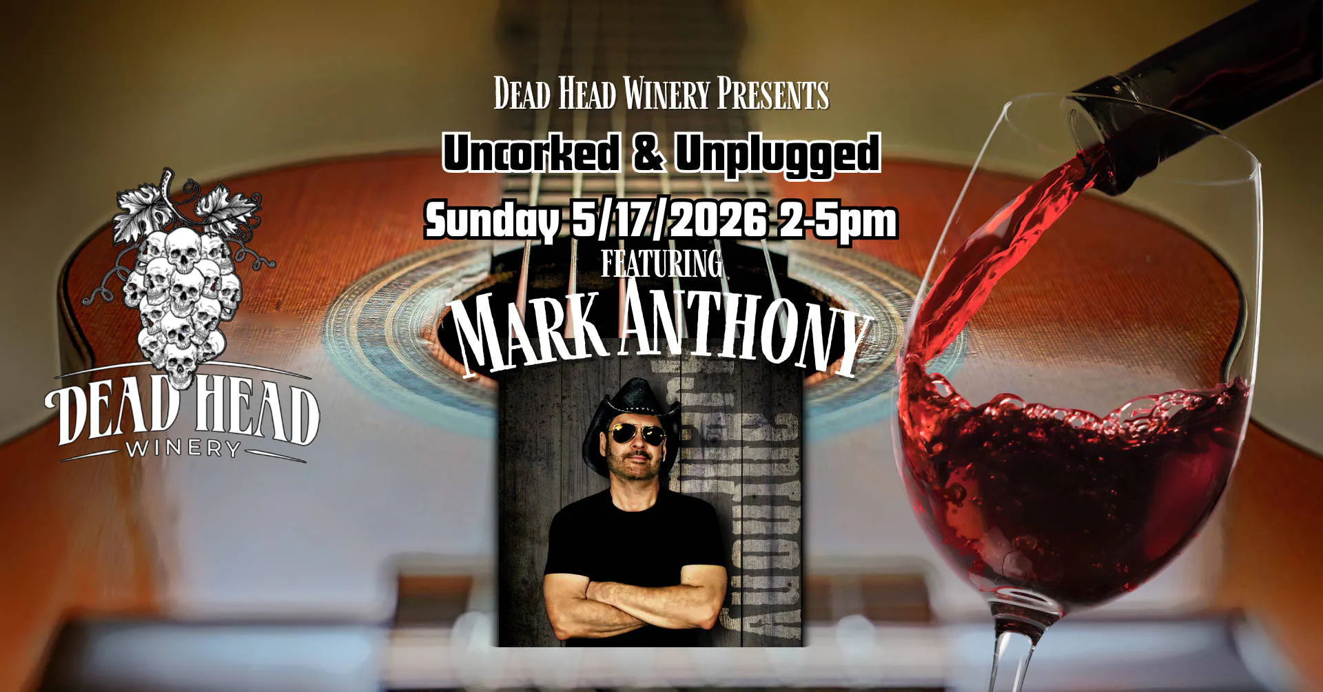 Uncorked & Unplugged feat. Mark Anthony event banner