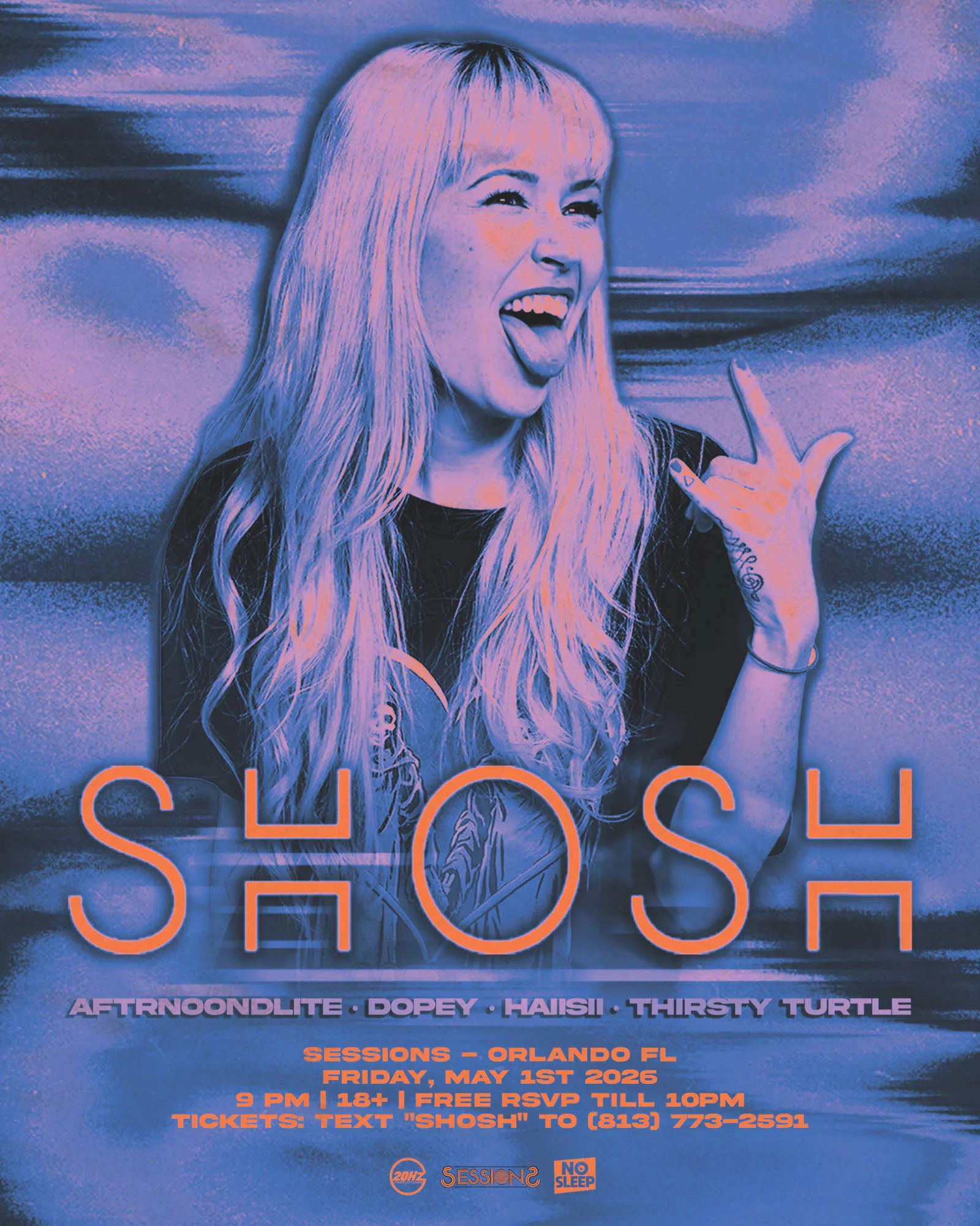 Shosh @ Sessions event banner