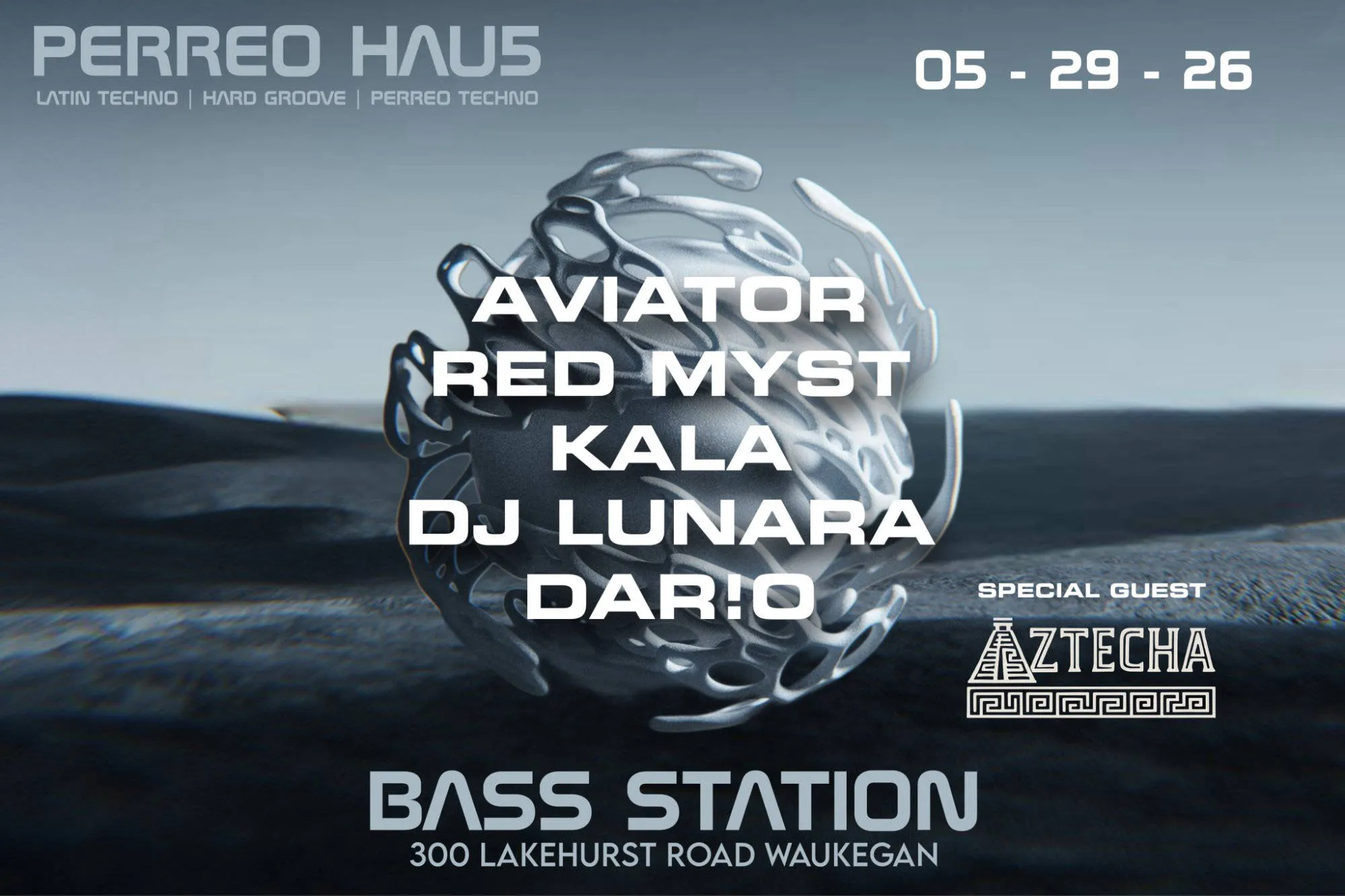 PERREO HAU5 - LATIN TECHNO event banner