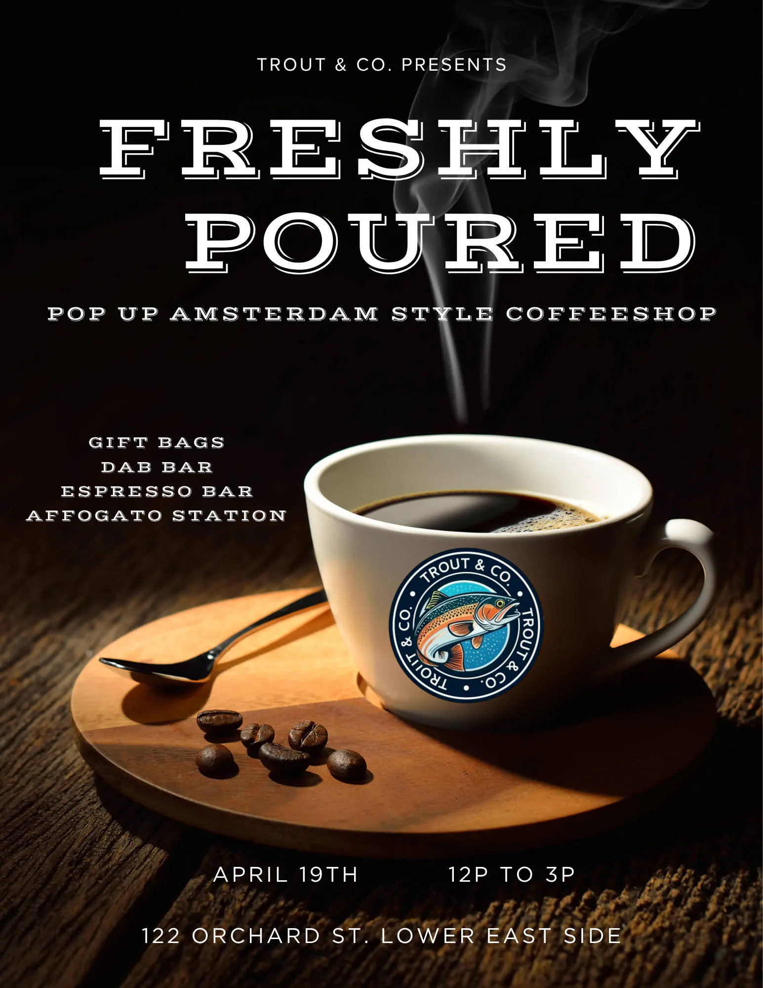 Freshly Poured: Presented by Trout & Co. event banner