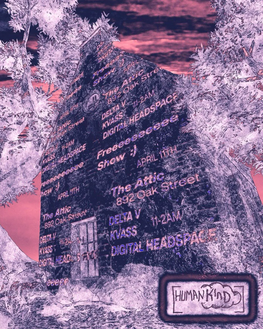 Free Techno @ The Attic event banner