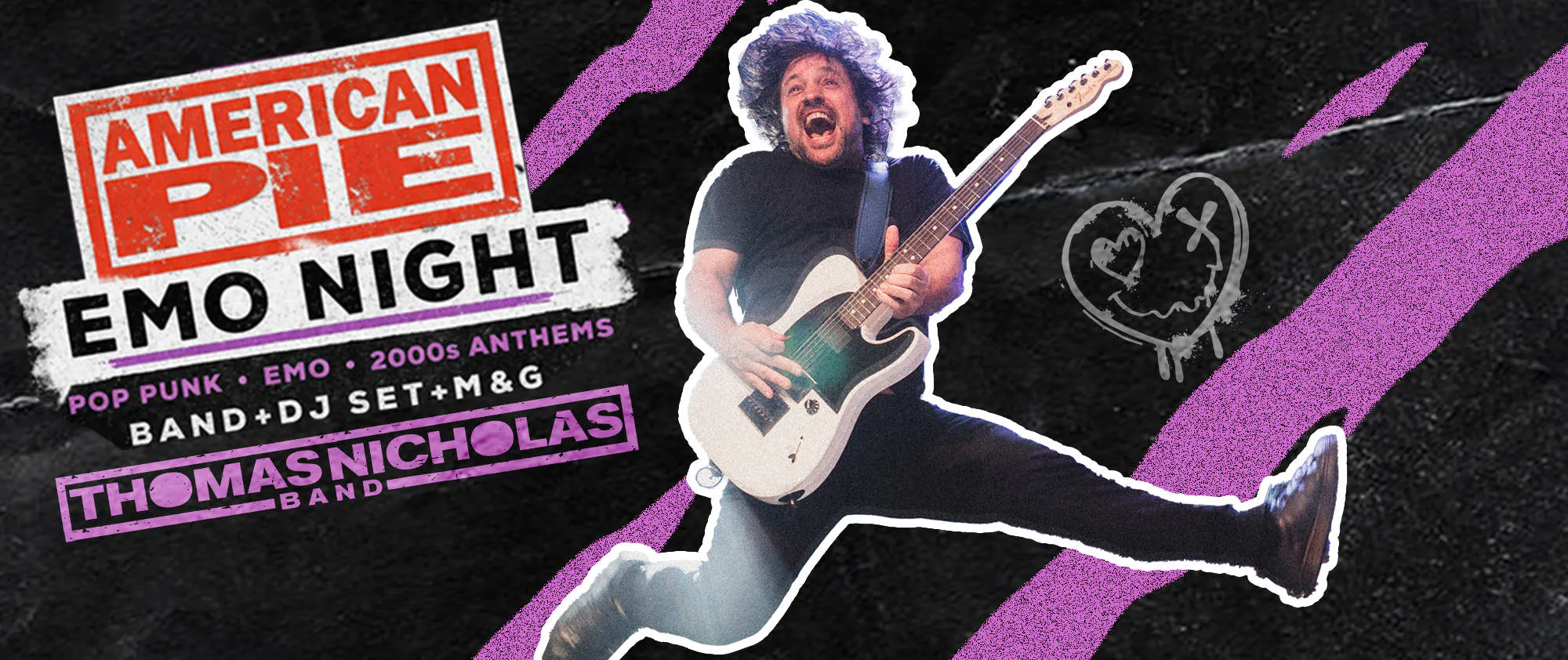 American Pie EMO NIGHT - Thomas Nicholas Band - Photo City Music Hall event banner