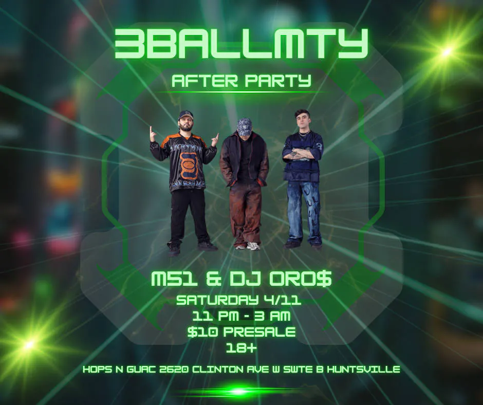 3BALLMTY AFTERS event banner