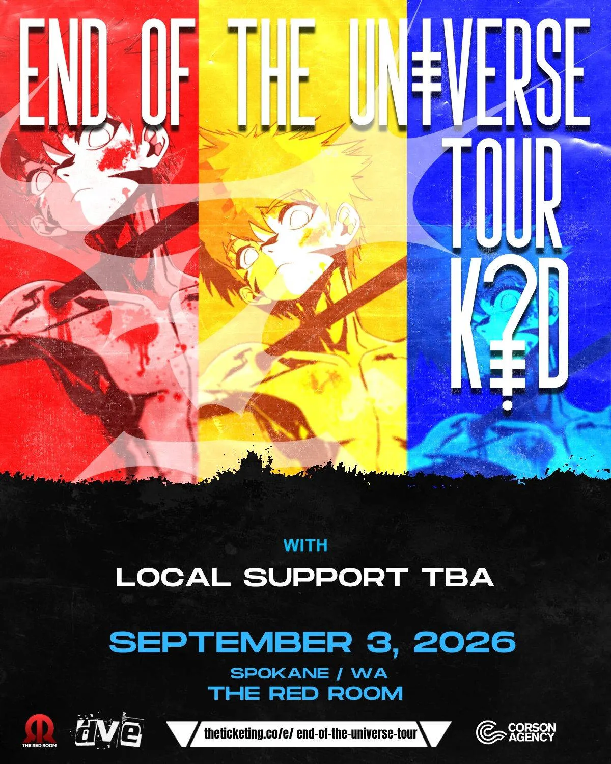 K?D Presents: End Of The Universe North America Tour event banner