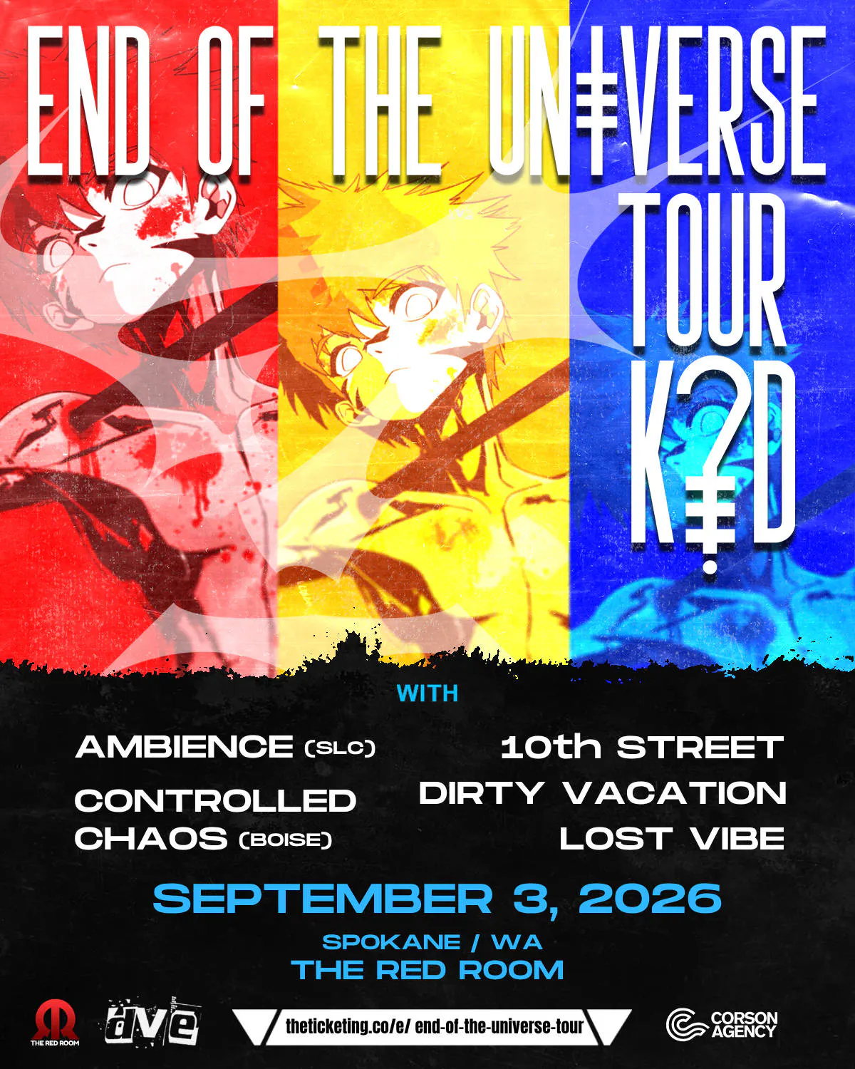 K?D Presents: End Of The Universe North America Tour event banner