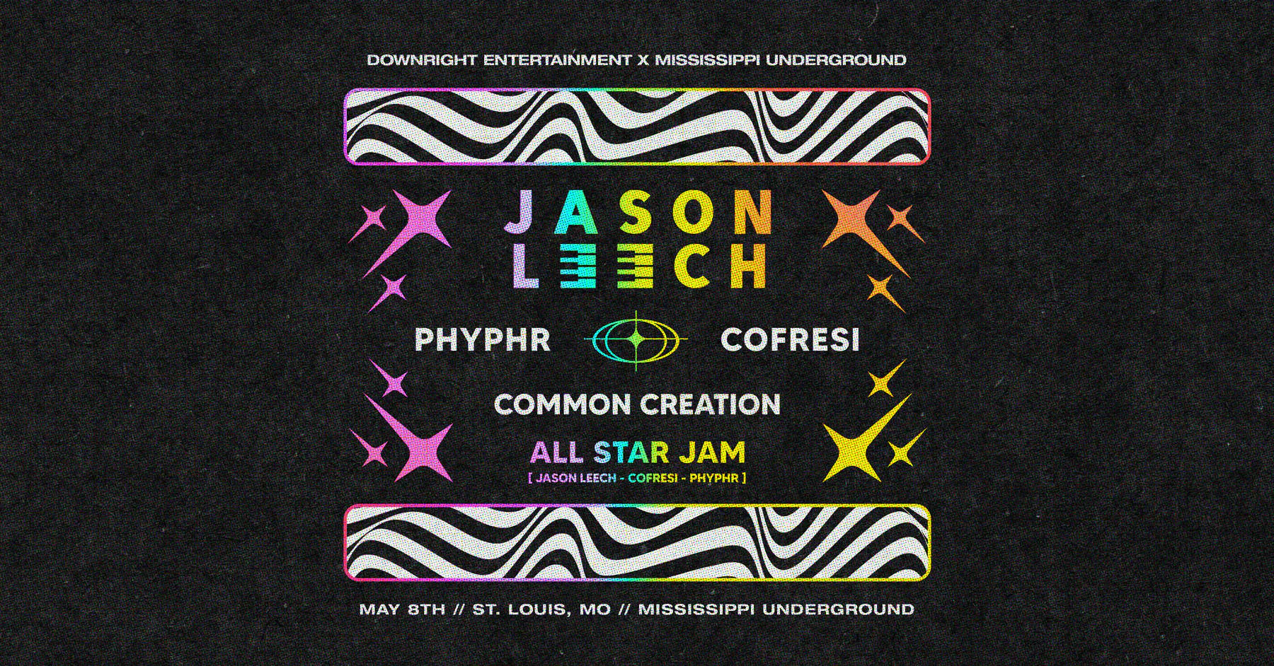 JASON LEECH, PHYPHR, COFRESI, COMMON CREATION event banner