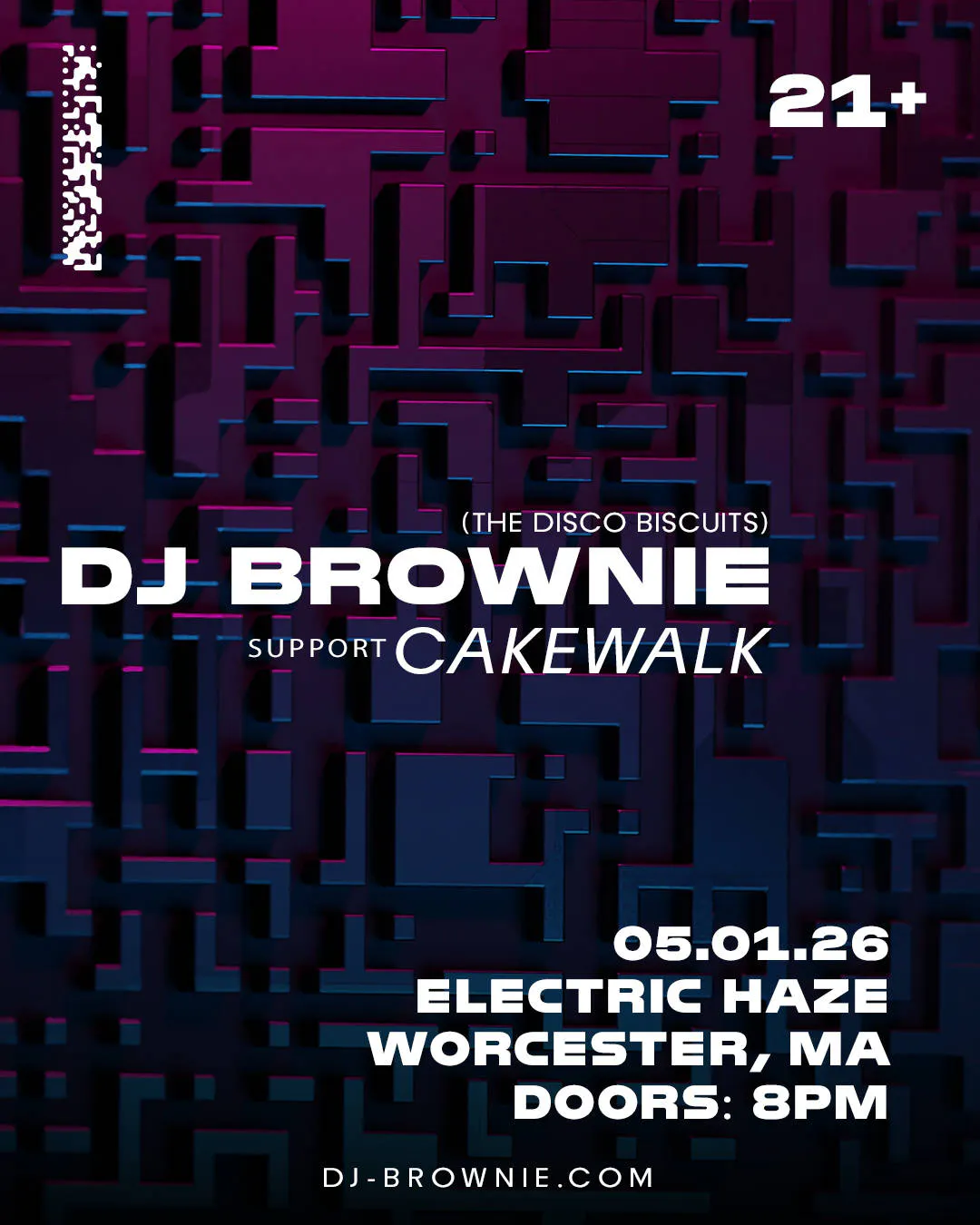 DJ Brownie w/ Cakewalk event banner