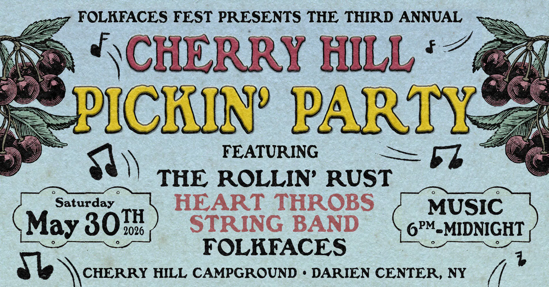 Cherry Hill Pickin’ Party 3 event banner
