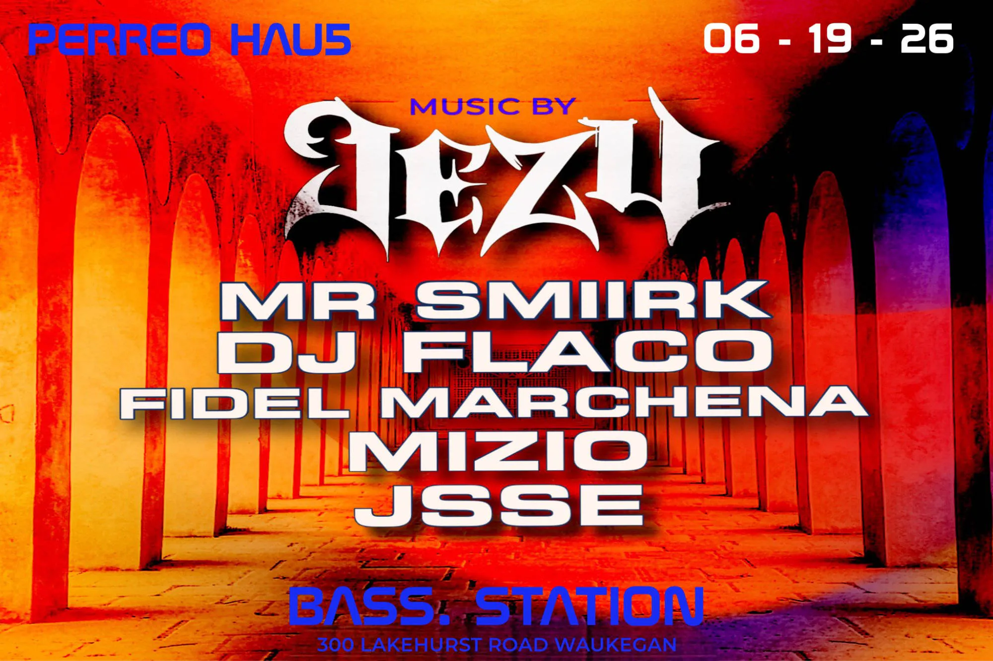 PERREO HAU5 featuring JEZU event banner