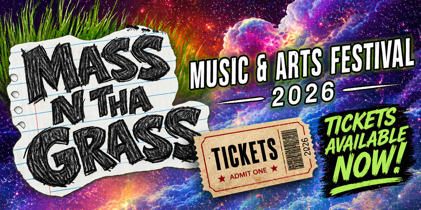 Mass N Tha Grass 2026: Altoona's Woodstock! event banner