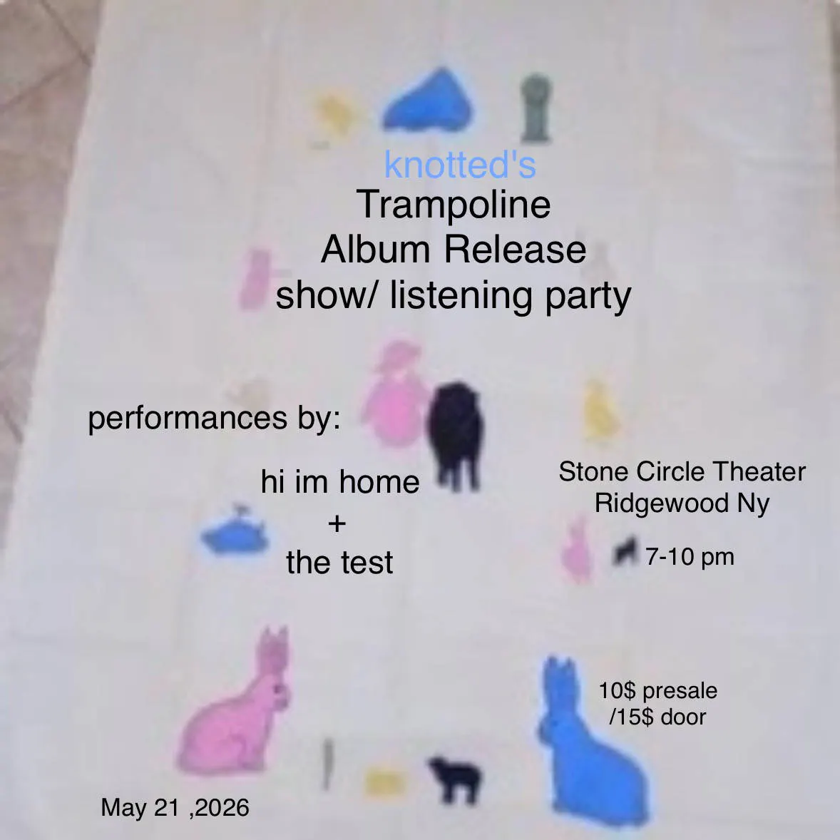 knotted: Trampoline Album Release event banner