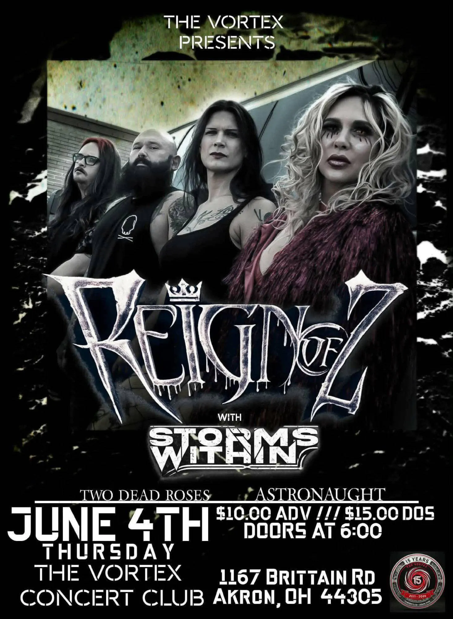 Reign Of Z Headlines The Vortex event banner