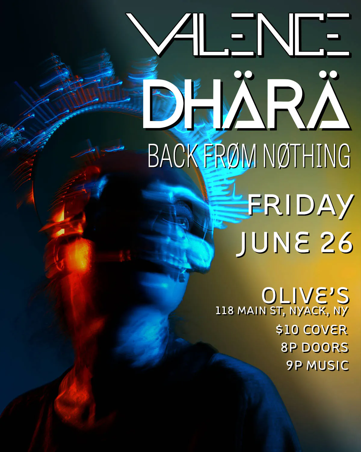 Progfestation with Dhärä, Valence & Back From Nothing event banner