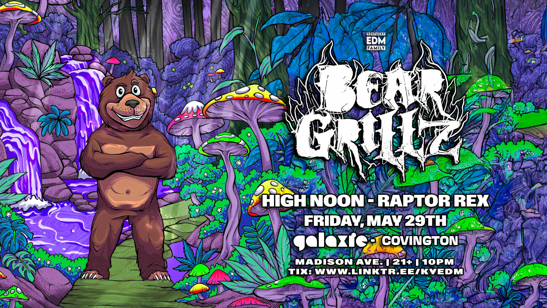 Bear Grillz w/ High Noon & Raptor Rex at Galaxie - Covington event banner
