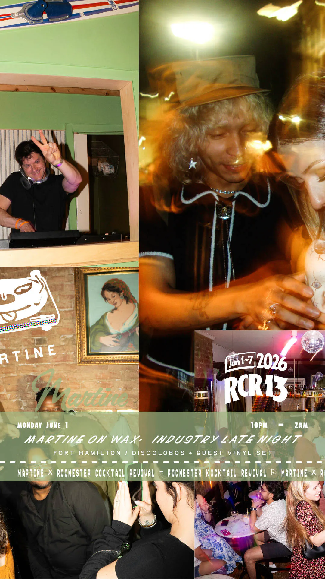 Martine on Wax: Industry Late Night event banner